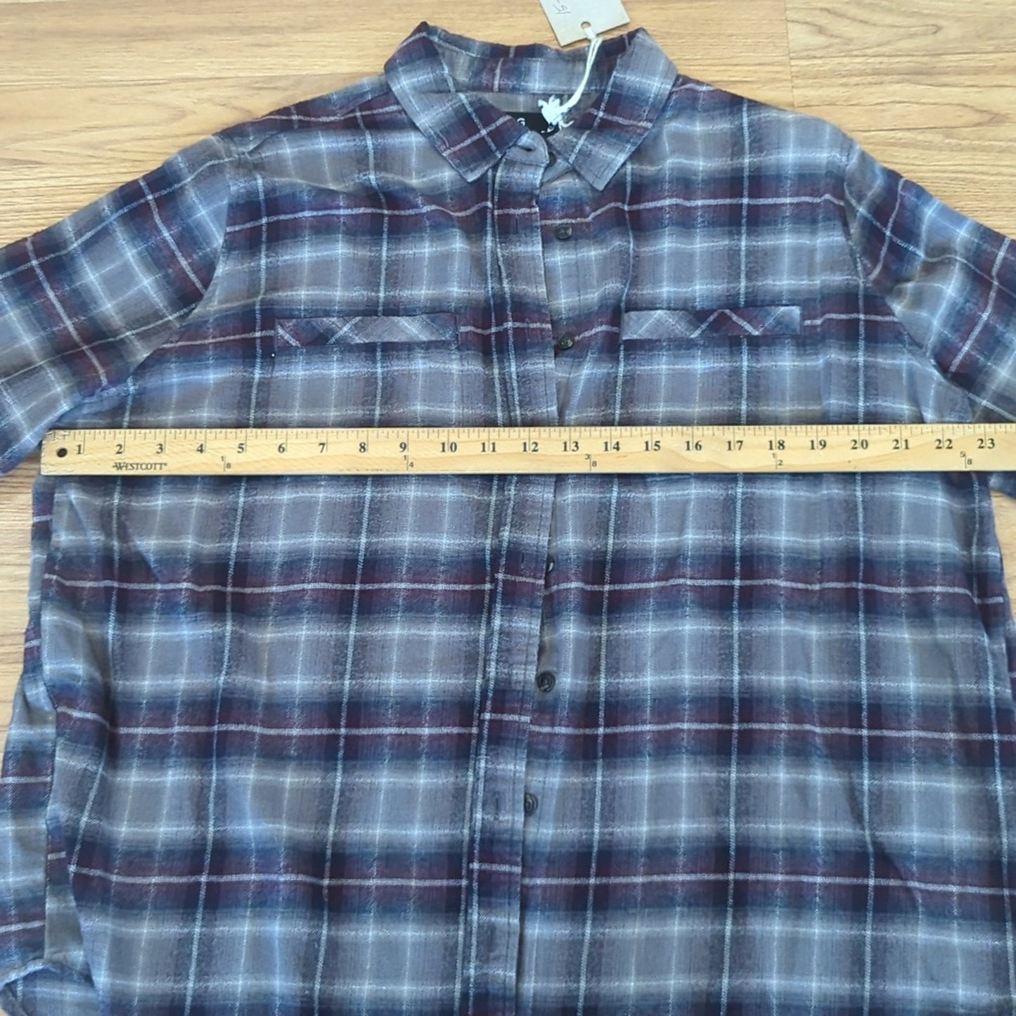 Smokey the Bear Flannel Shirt upcycled one of a kind Small