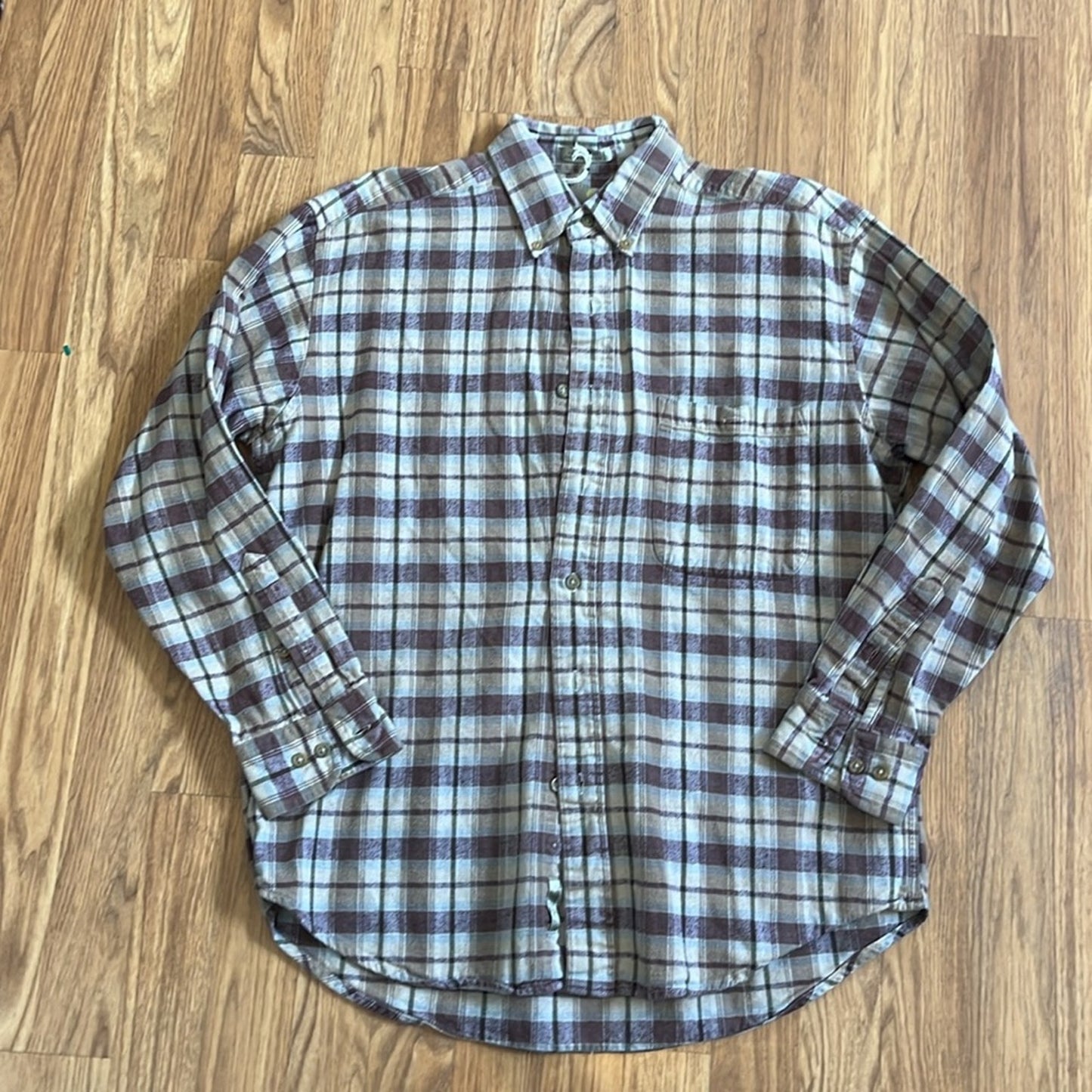 Yellowstone National Park Flannel Shirt upcycled unisex Size Medium M