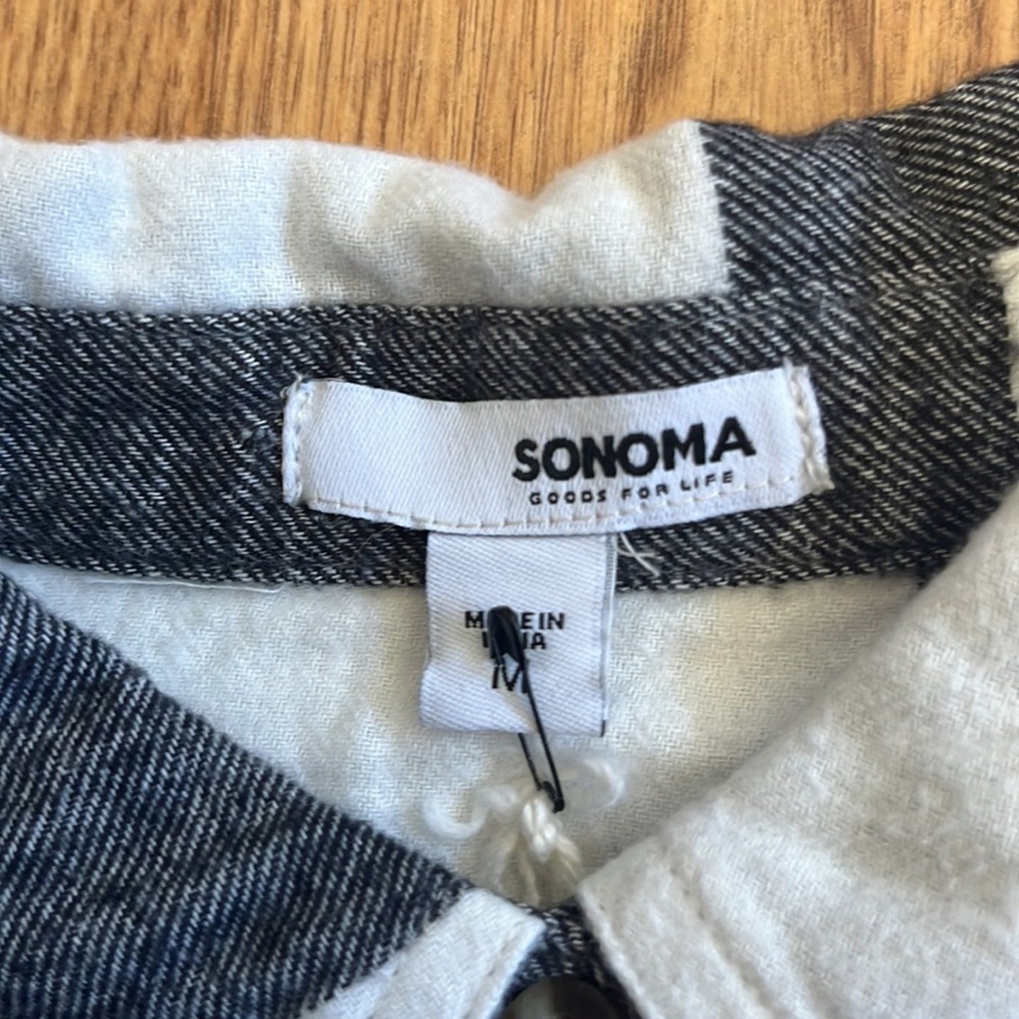 NYC New York City Flannel Shirt upcycled one of a kind Size Medium