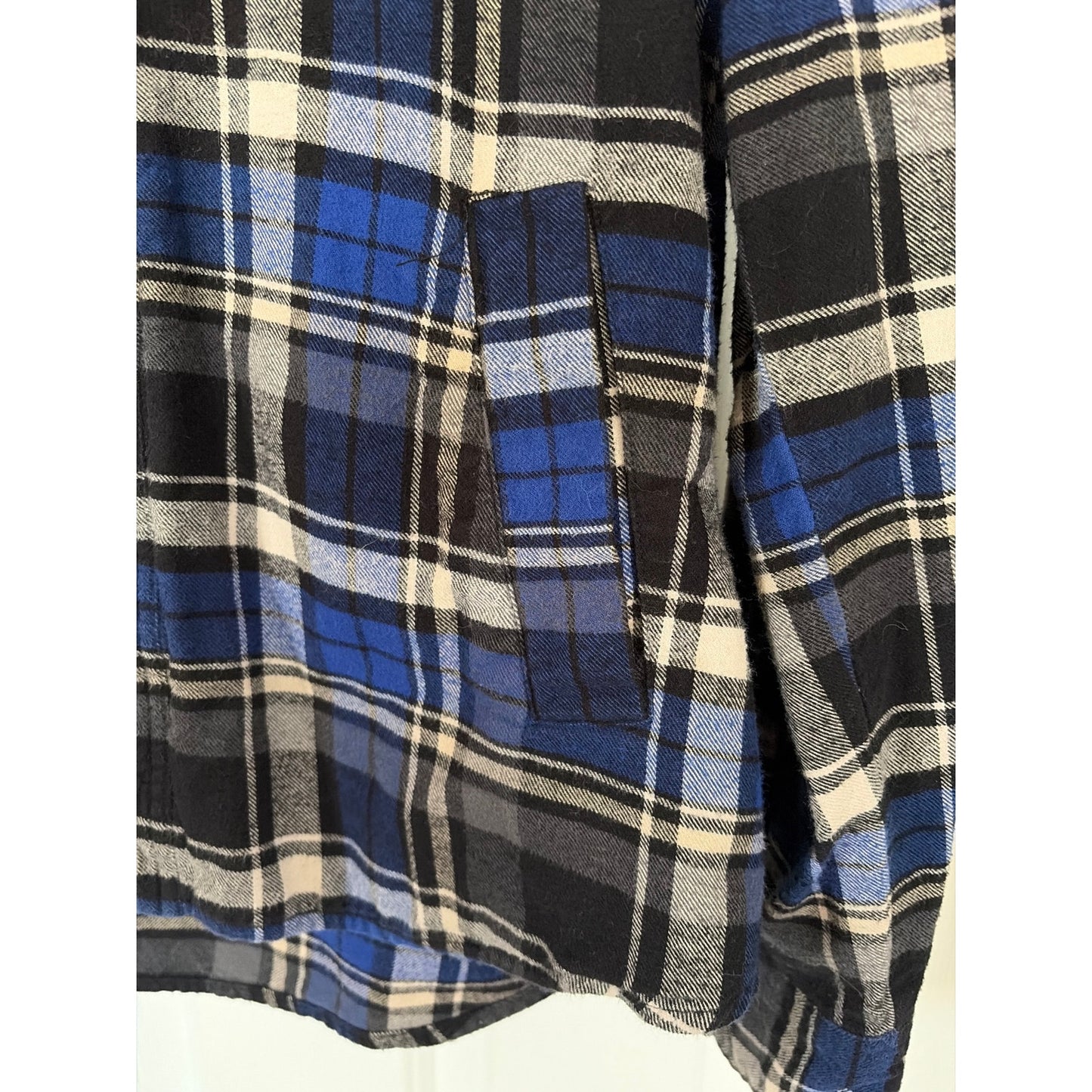 LA Dodgers Los Angeles Dodgers Upcycled Flannel Shirt Unisex XL X-large