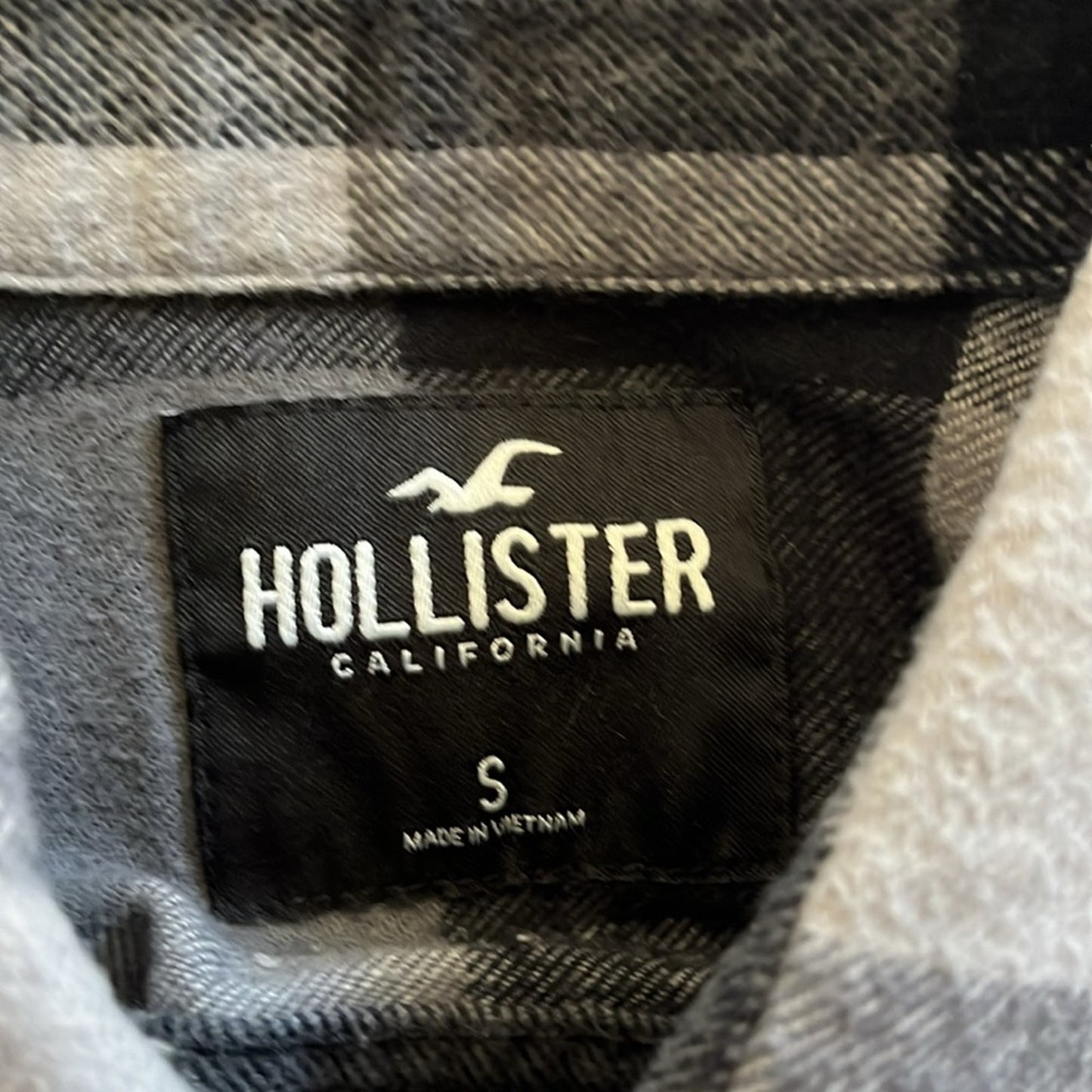 California Cali Flannel Shirt upcycled unisex Size Small S