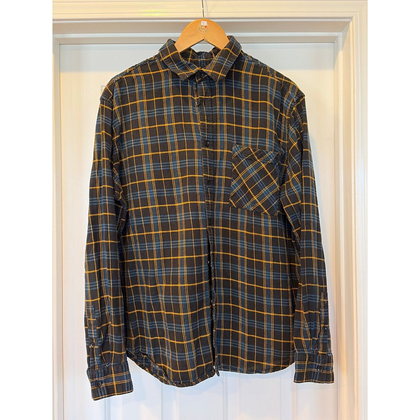 Iron Maiden Upcycled Flannel Shirt Unisex Large L