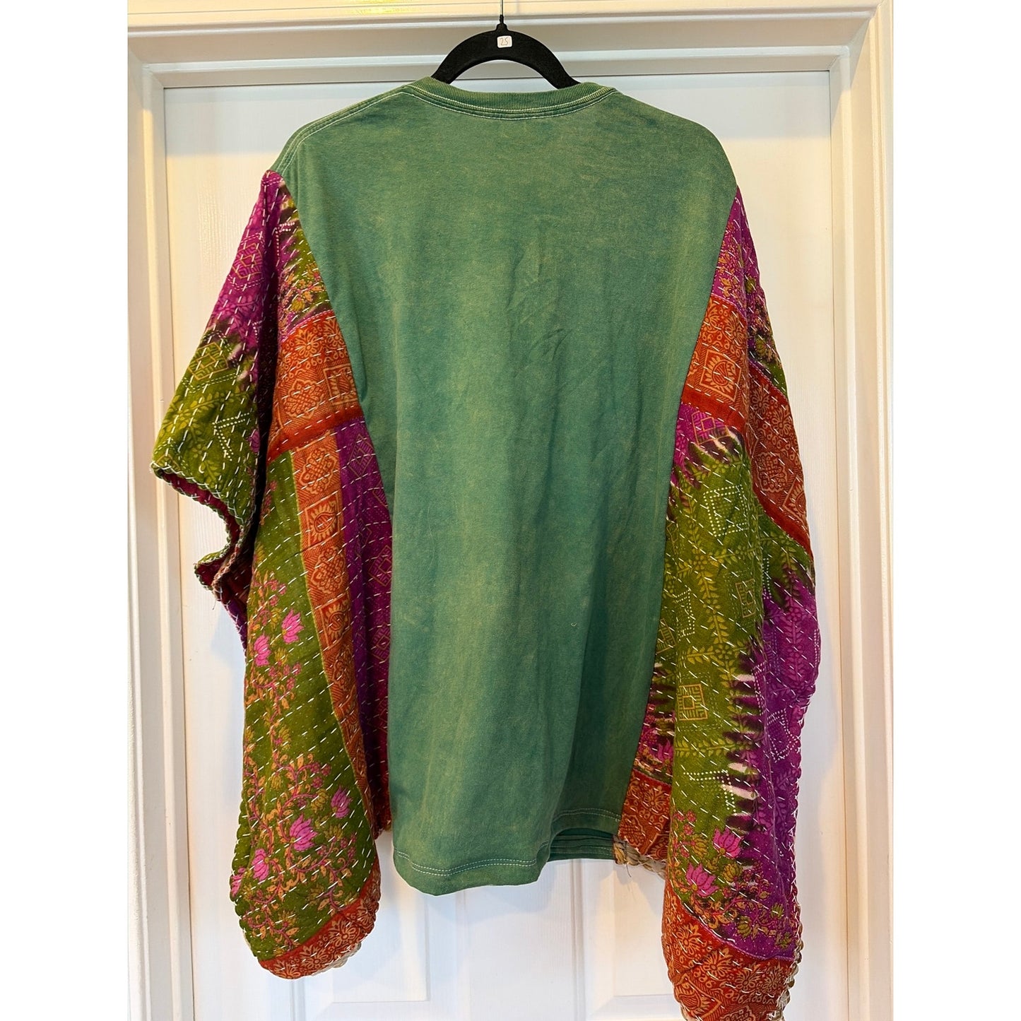 Wu-Tang Upcycled Kantha Tunic Top Shirt OS Handmade Boho