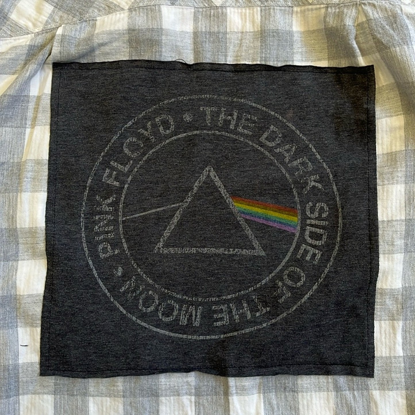 Pink Floyd Flannel Shirt upcycled one of a Kind Unisex Large
