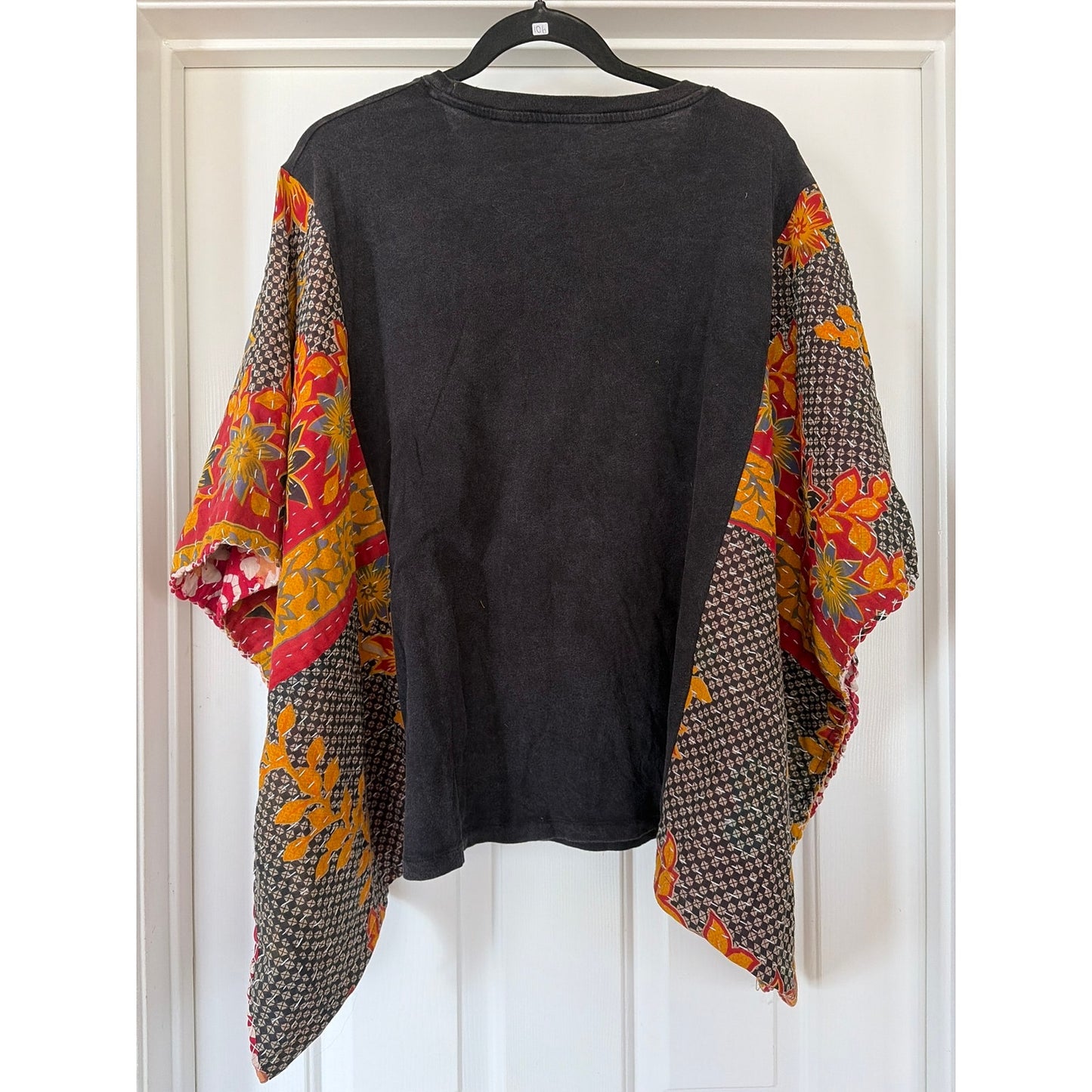 Elton John Upcycled Kantha Tunic Top Shirt OS Handmade Boho