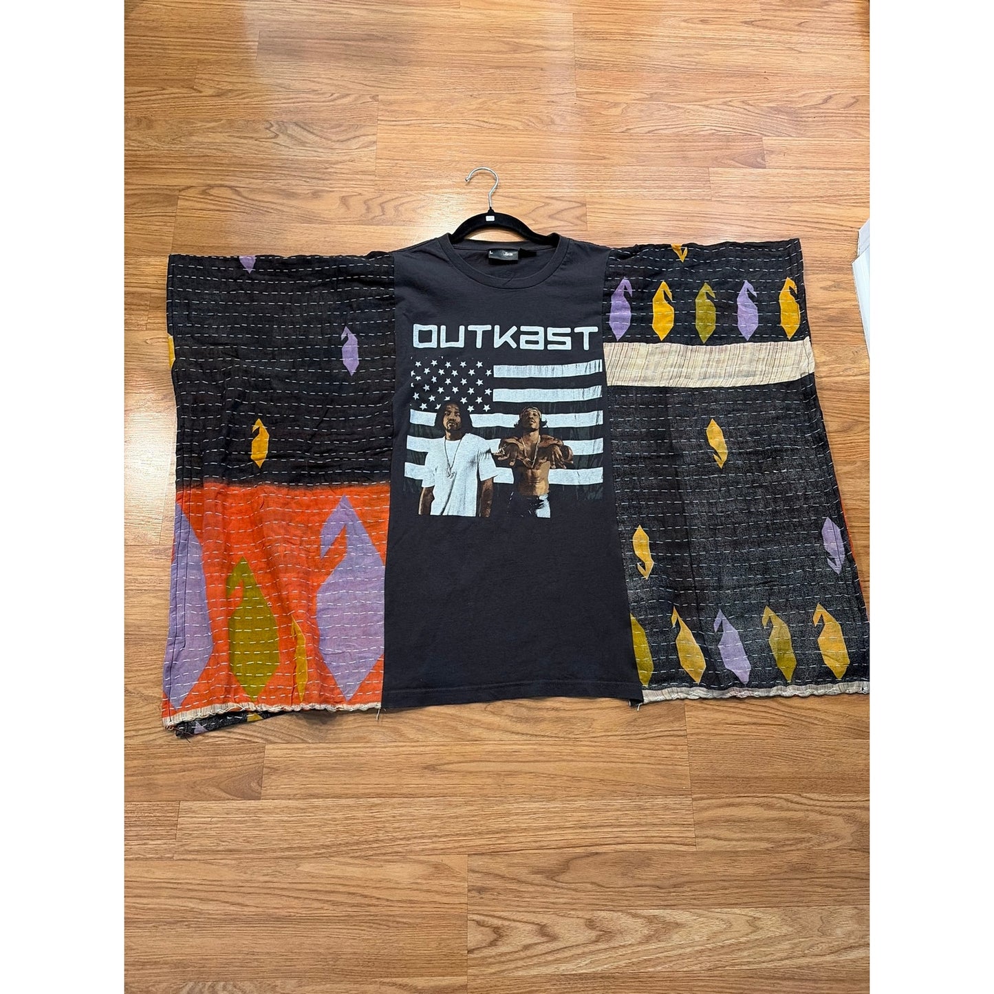 Outkast Upcycled Kantha Tunic Top Shirt OS Handmade Boho