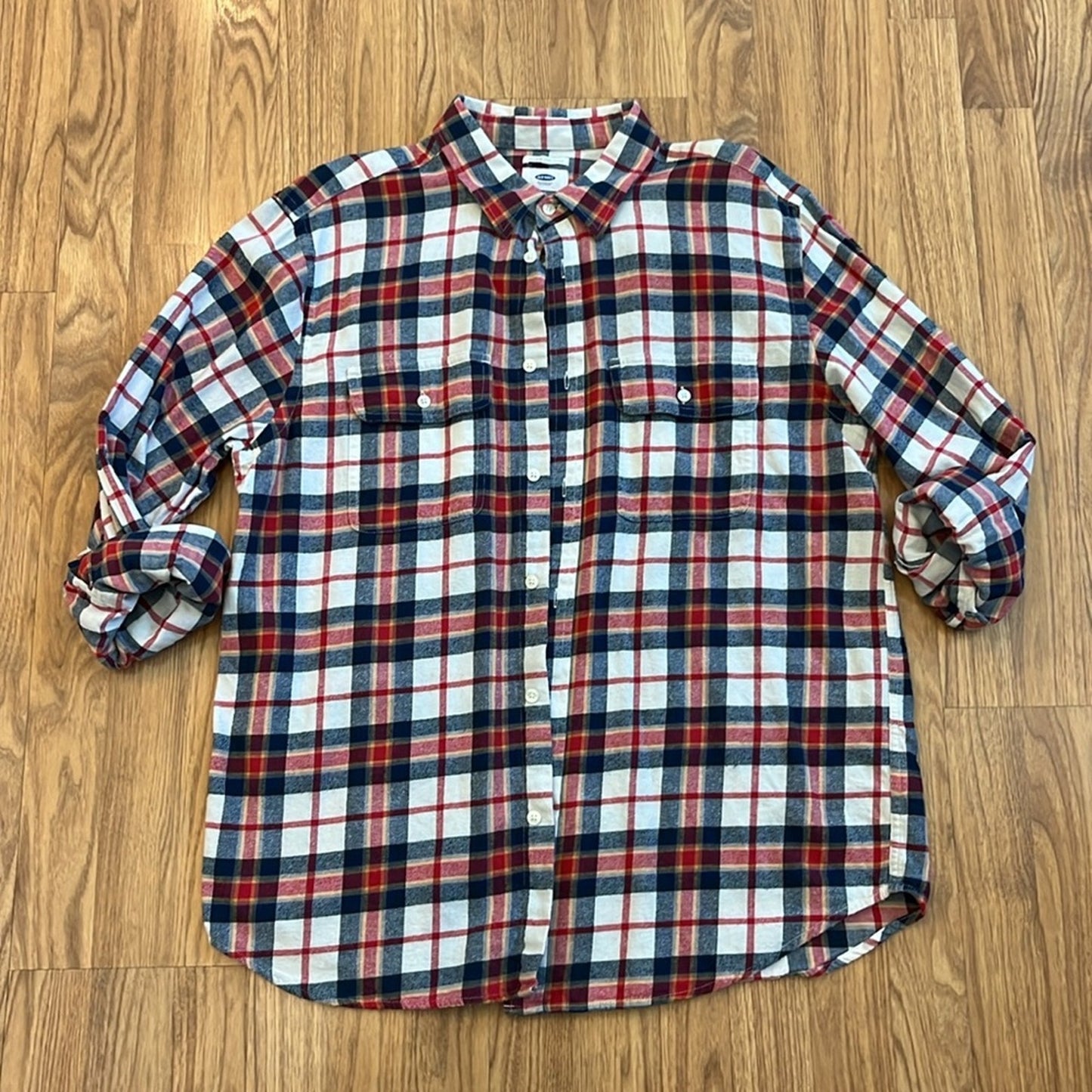 Def Leppard and Journey Flannel Shirt upcycled unisex Size XL