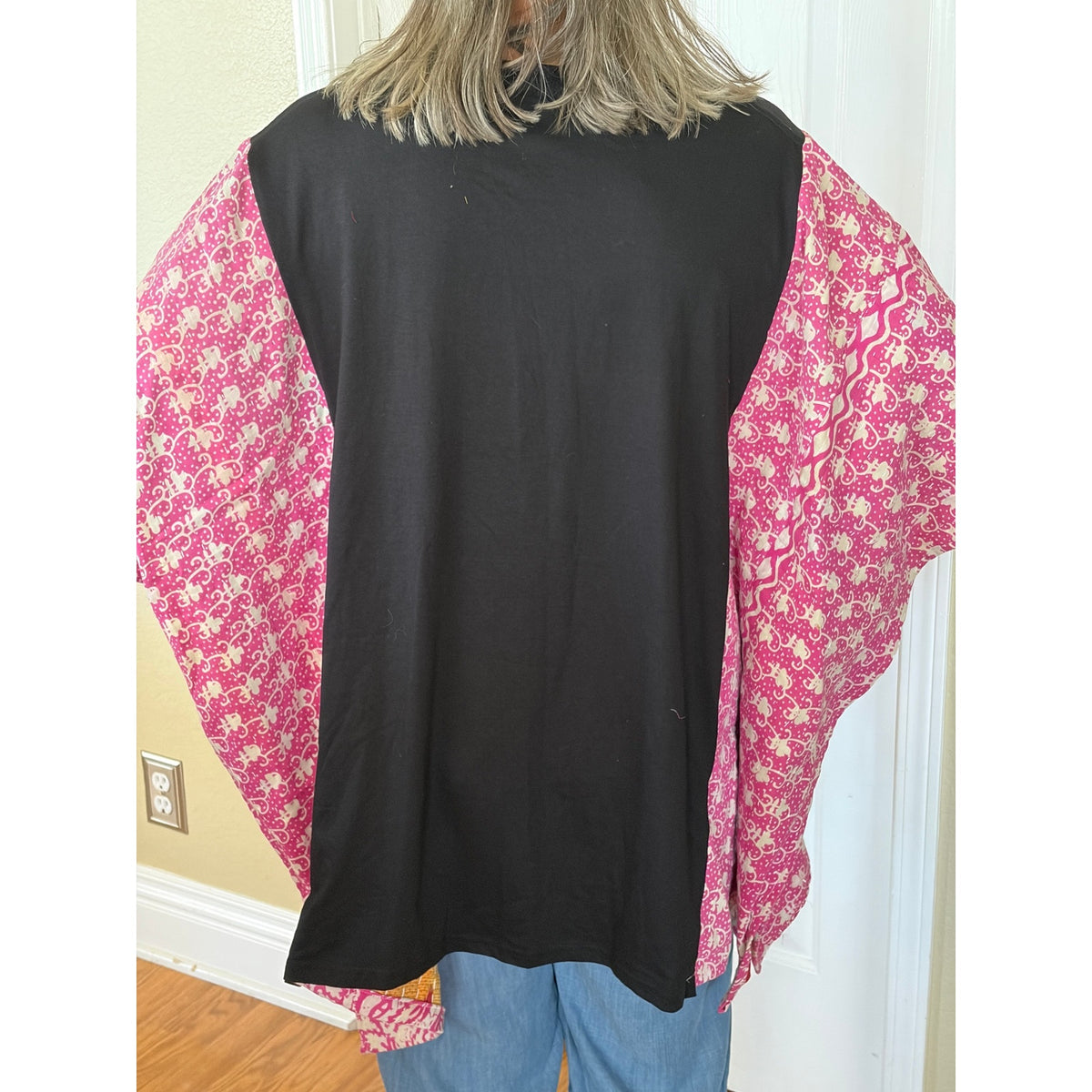 Nirvana Upcycled Kantha Tunic Top Shirt OS Handmade Boho