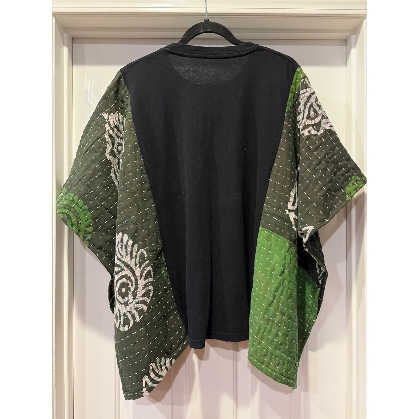Lady Gaga Upcycled Kantha Tunic Top Shirt OS Handmade Boho