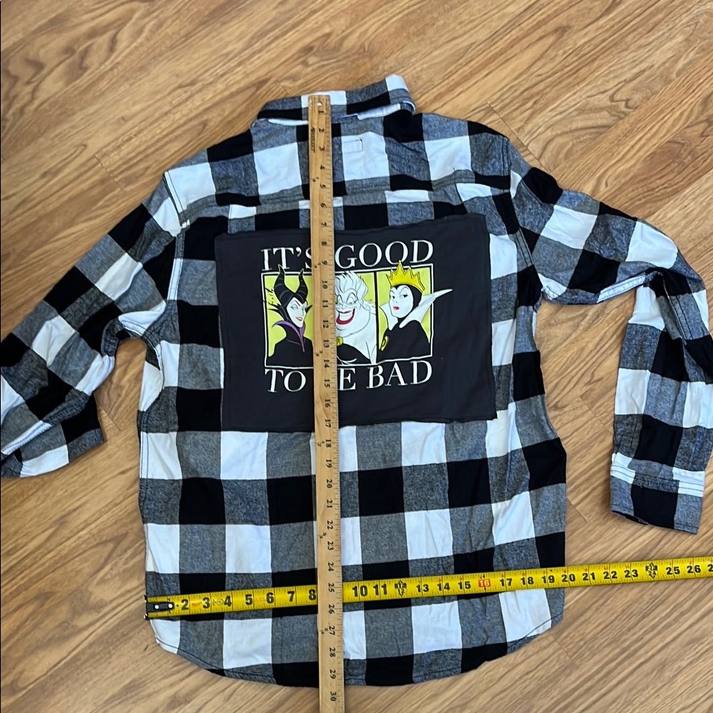 Badies Its Good to be Bad Upcycled Flannel Shirt Unisex Size Medium M