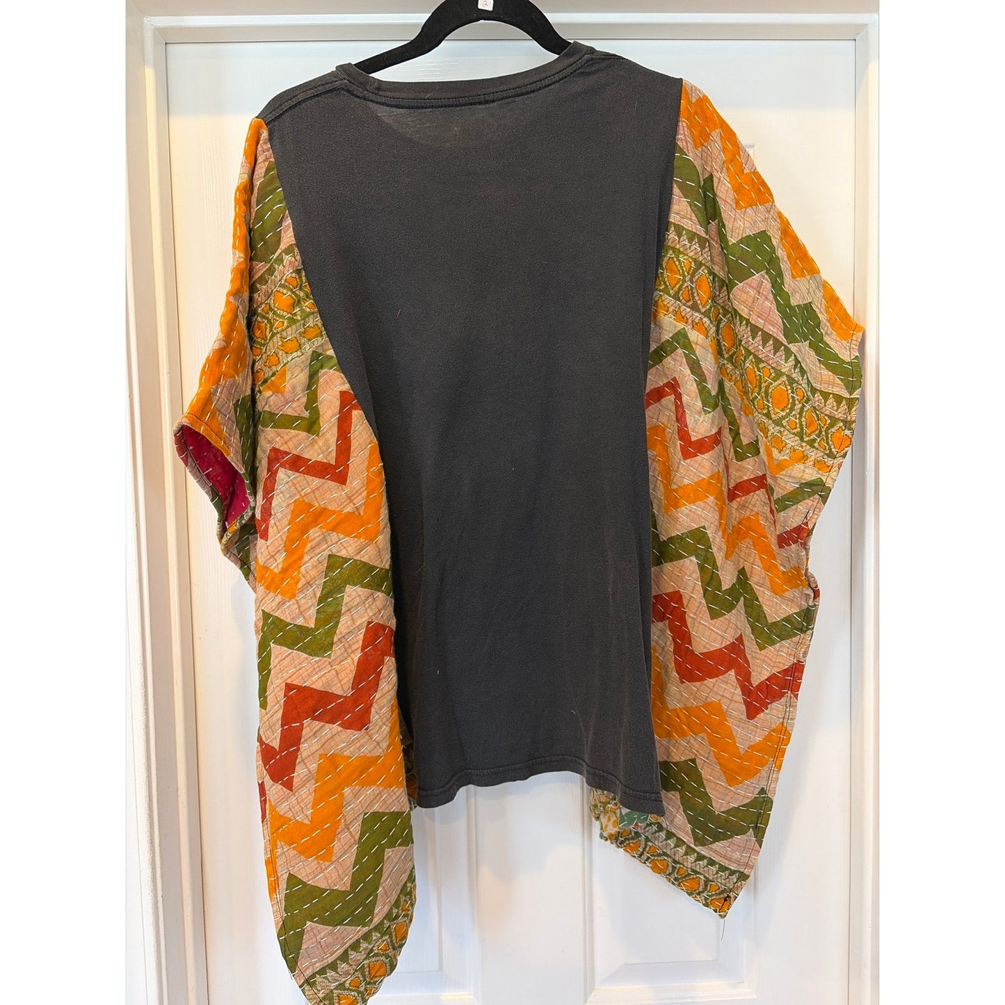 Led Zeppelin Upcycled Kantha Tunic Top Shirt OS Handmade