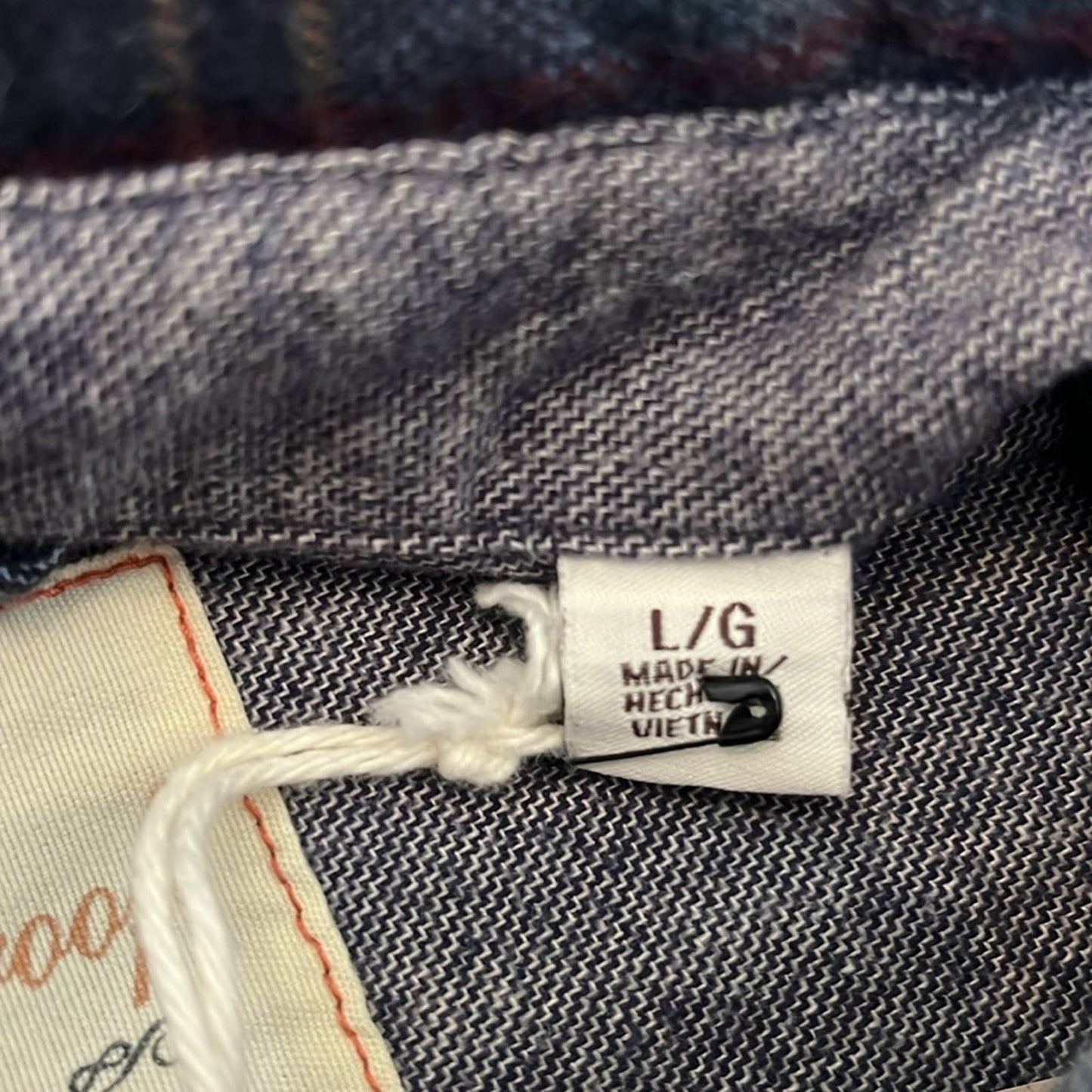 Vintage American Eagle Flag Flannel Shirt upcycled unisex Large L