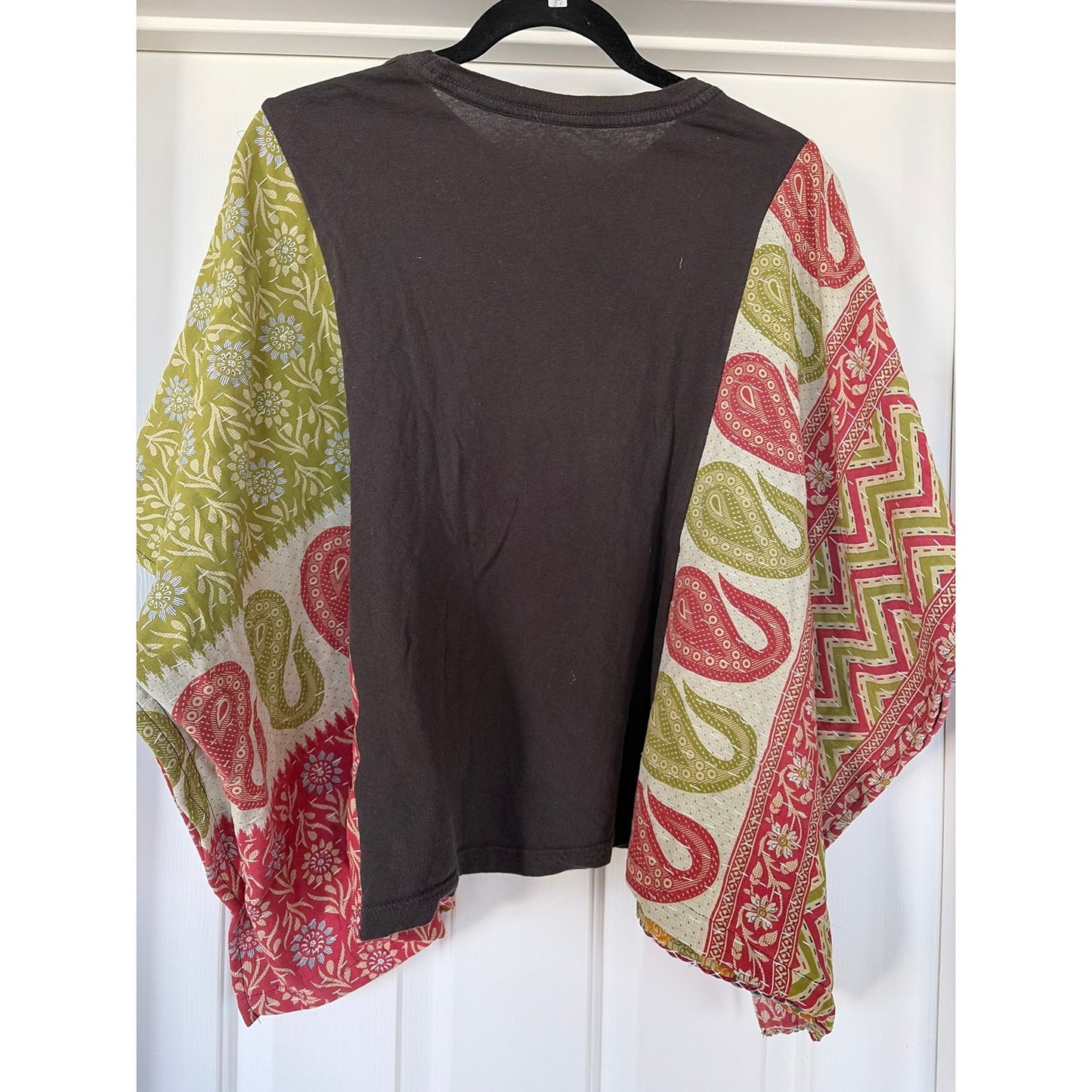 Dolly Parton Upcycled Kantha Tunic Top Shirt OS Handmade Boho