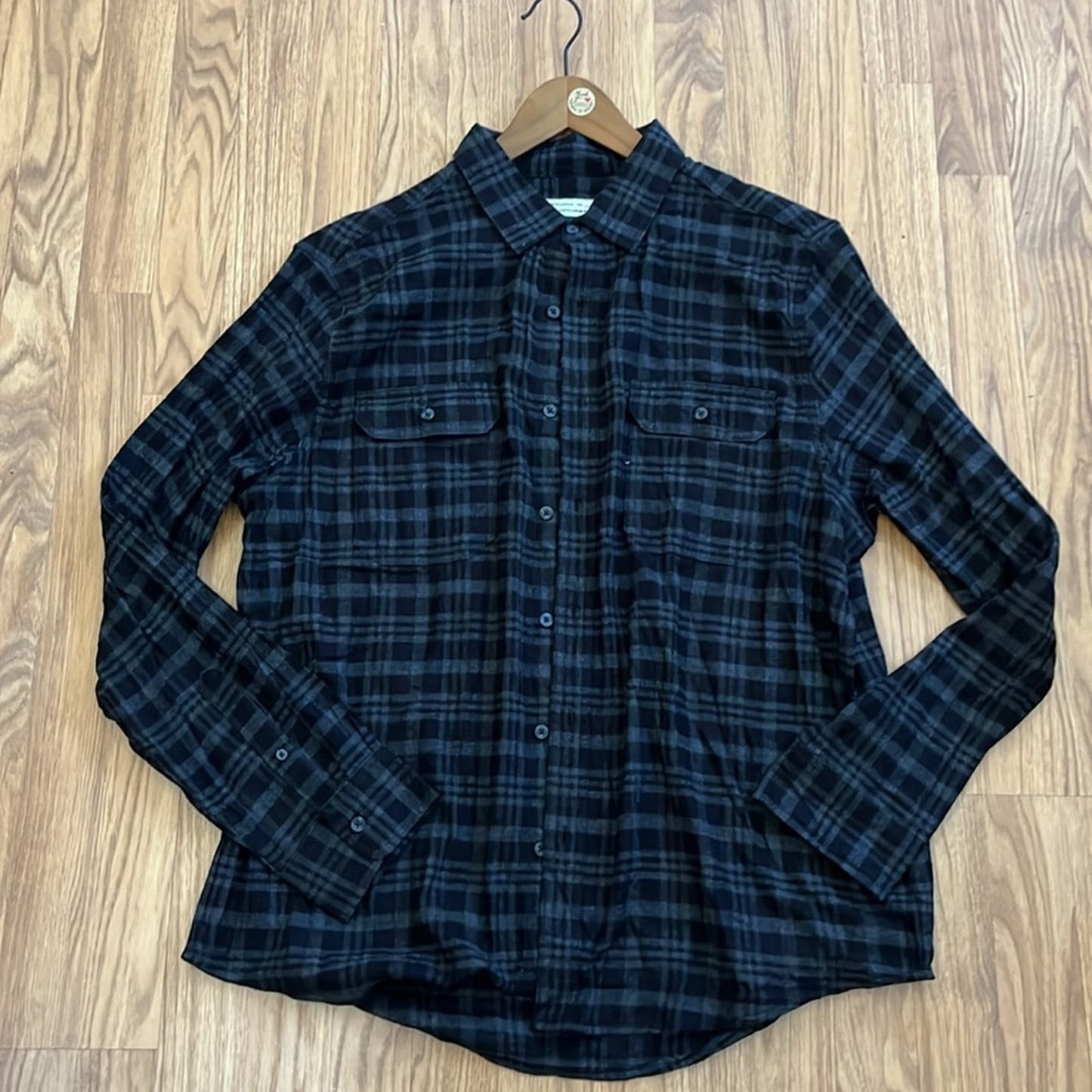 Ironmaiden Flannel Shirt upcycled unisex size XL