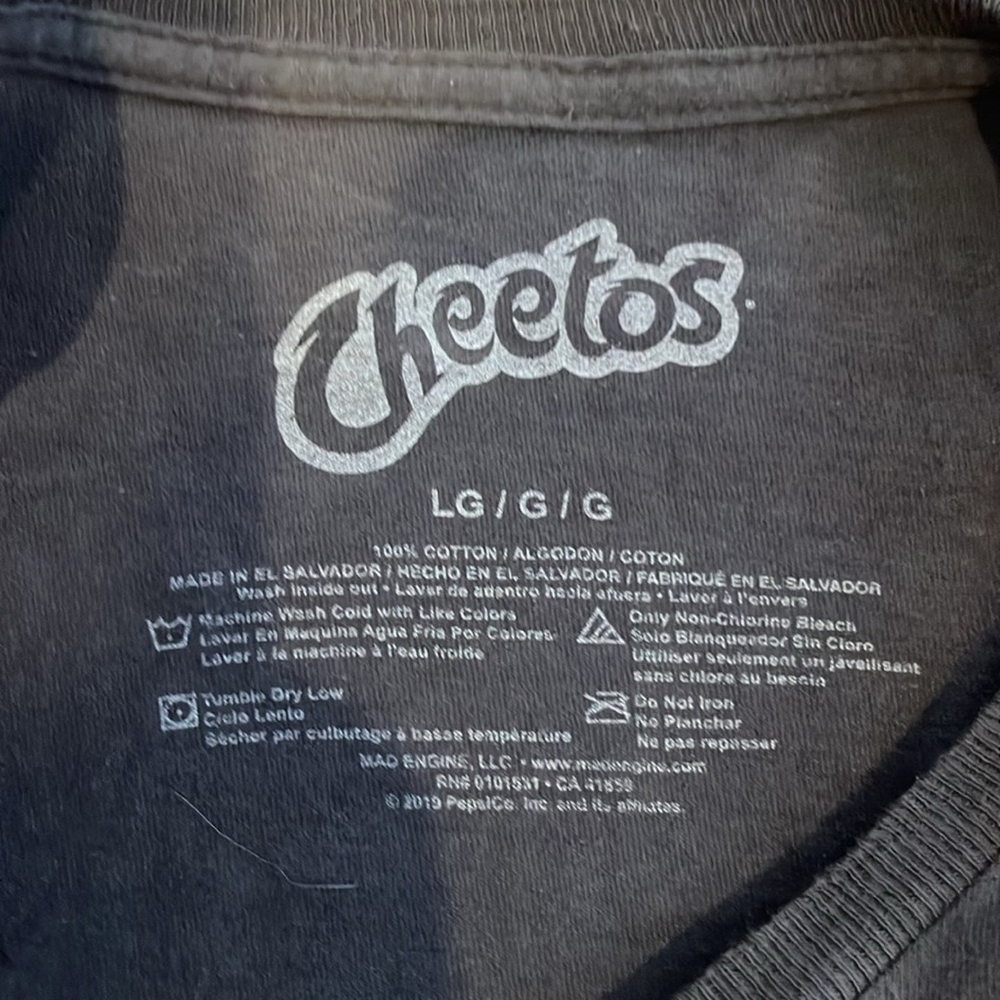 Cheetos Upcycled Flannel Shirt / Sweatshirt unisex no size