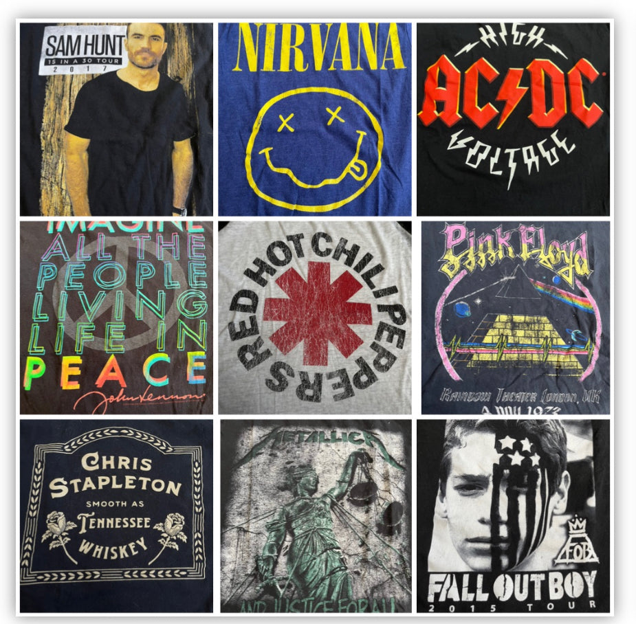 Upcycled / One-of-a-kind Band Flannel Shirt