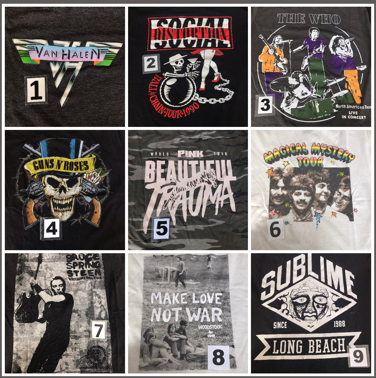 Upcycled / One-of-a-kind Band Flannel Shirt