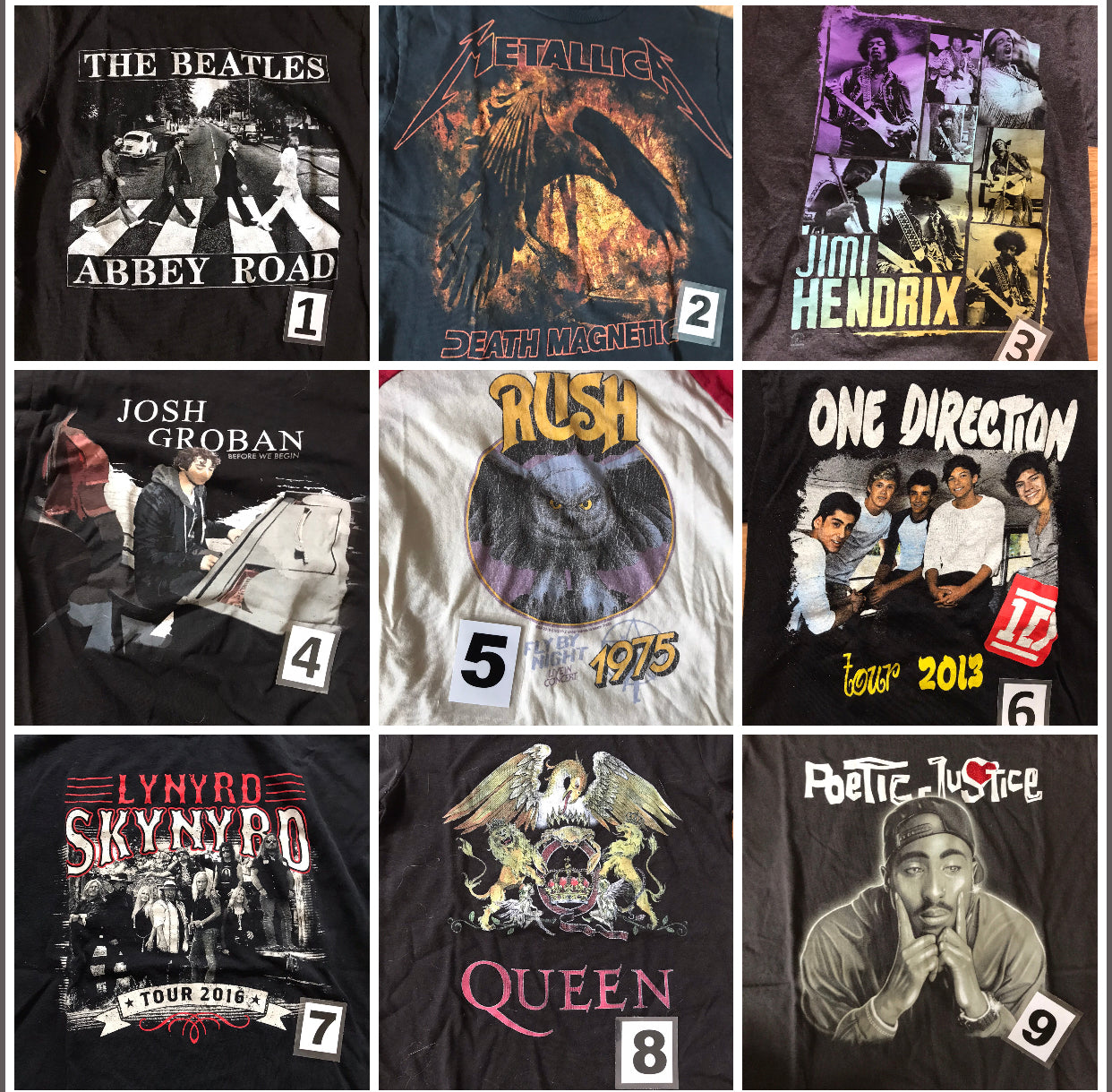 Upcycled / One-of-a-kind Band Flannel Shirt