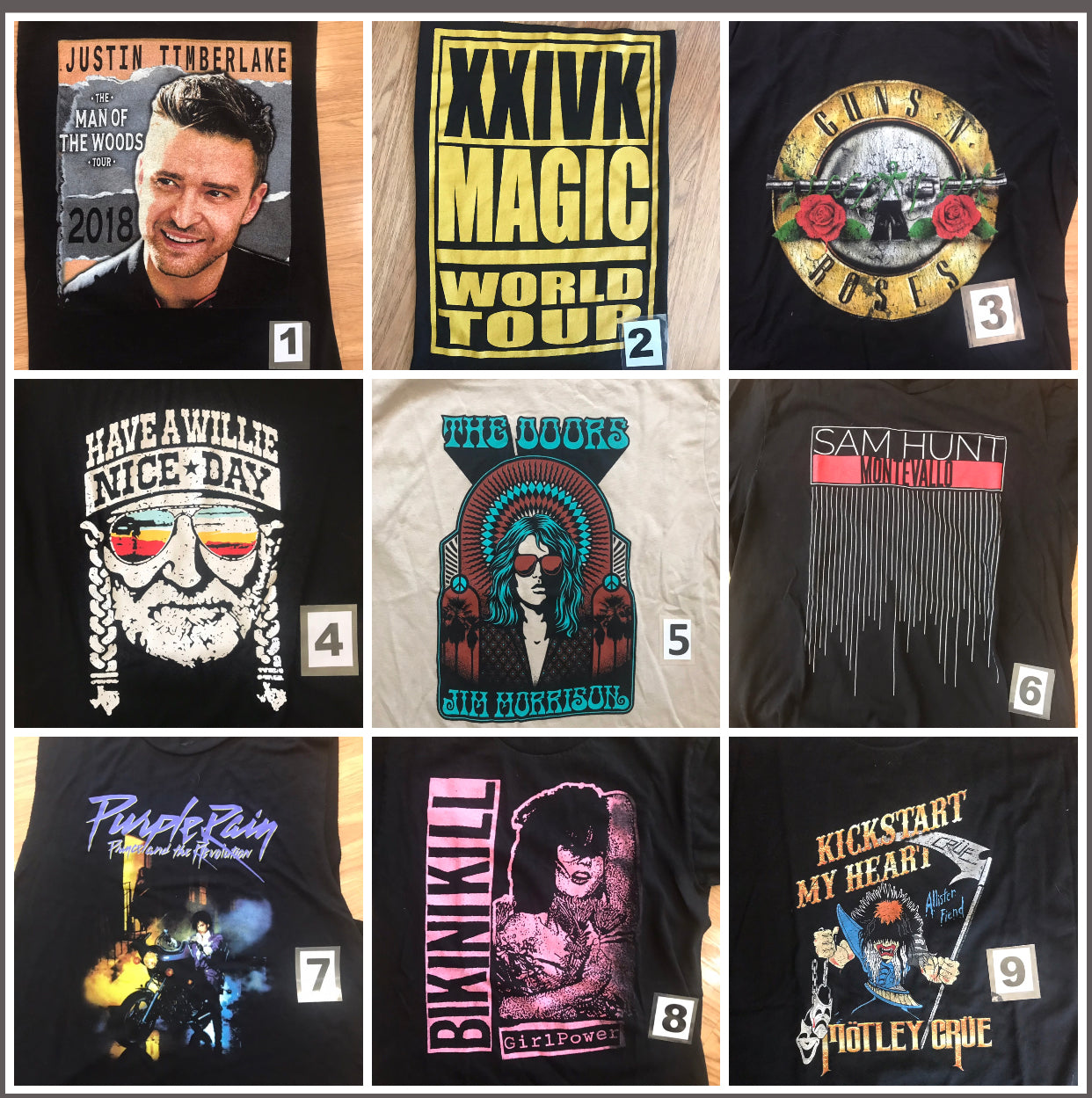 Upcycled / One-of-a-kind Band Flannel Shirt