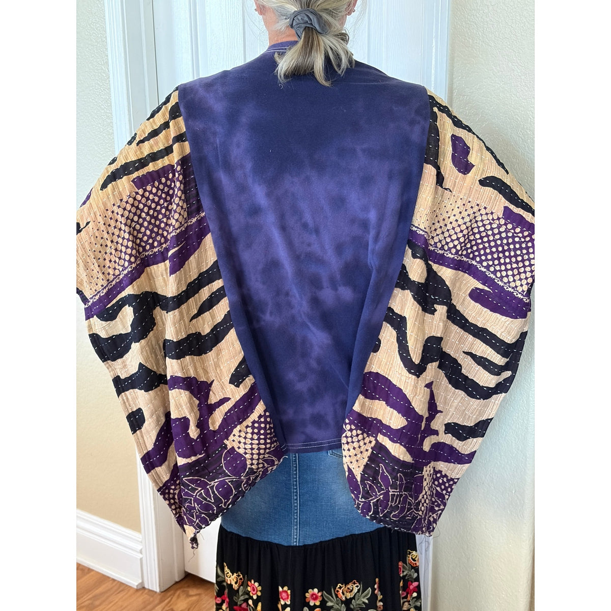 Elvis Presley Upcycled Kantha Tunic Top Shirt OS Handmade Boho