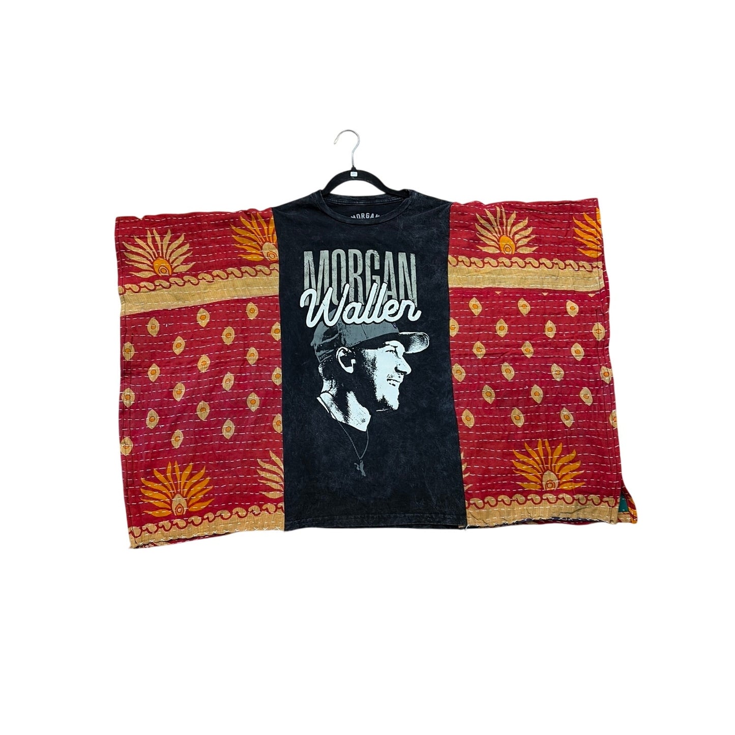 Morgan Wallen Upcycled Kantha Tunic Top Shirt OS Handmade Boho