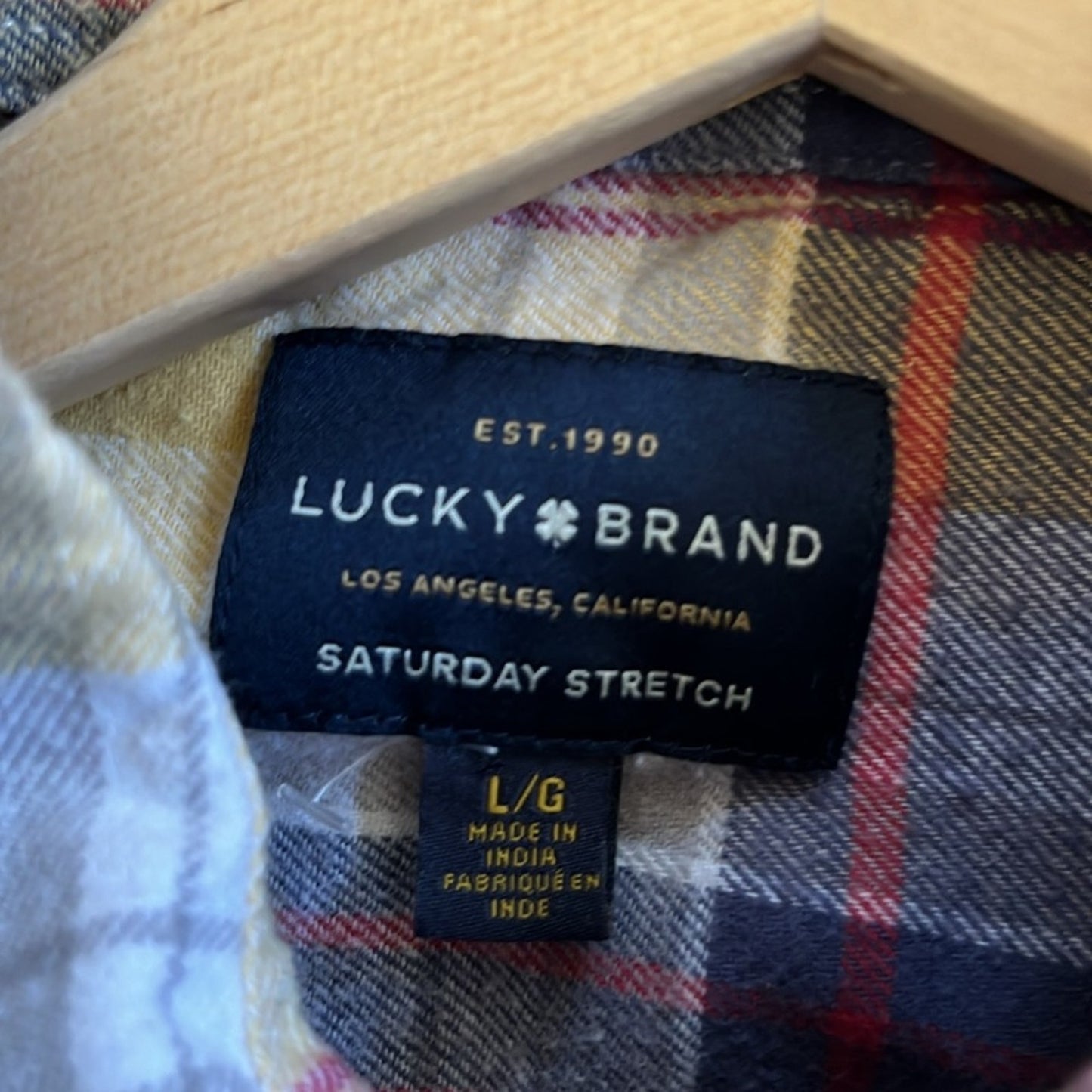 Lucky Brand Notorious BIG Flannel Shirt upcycled Size Large