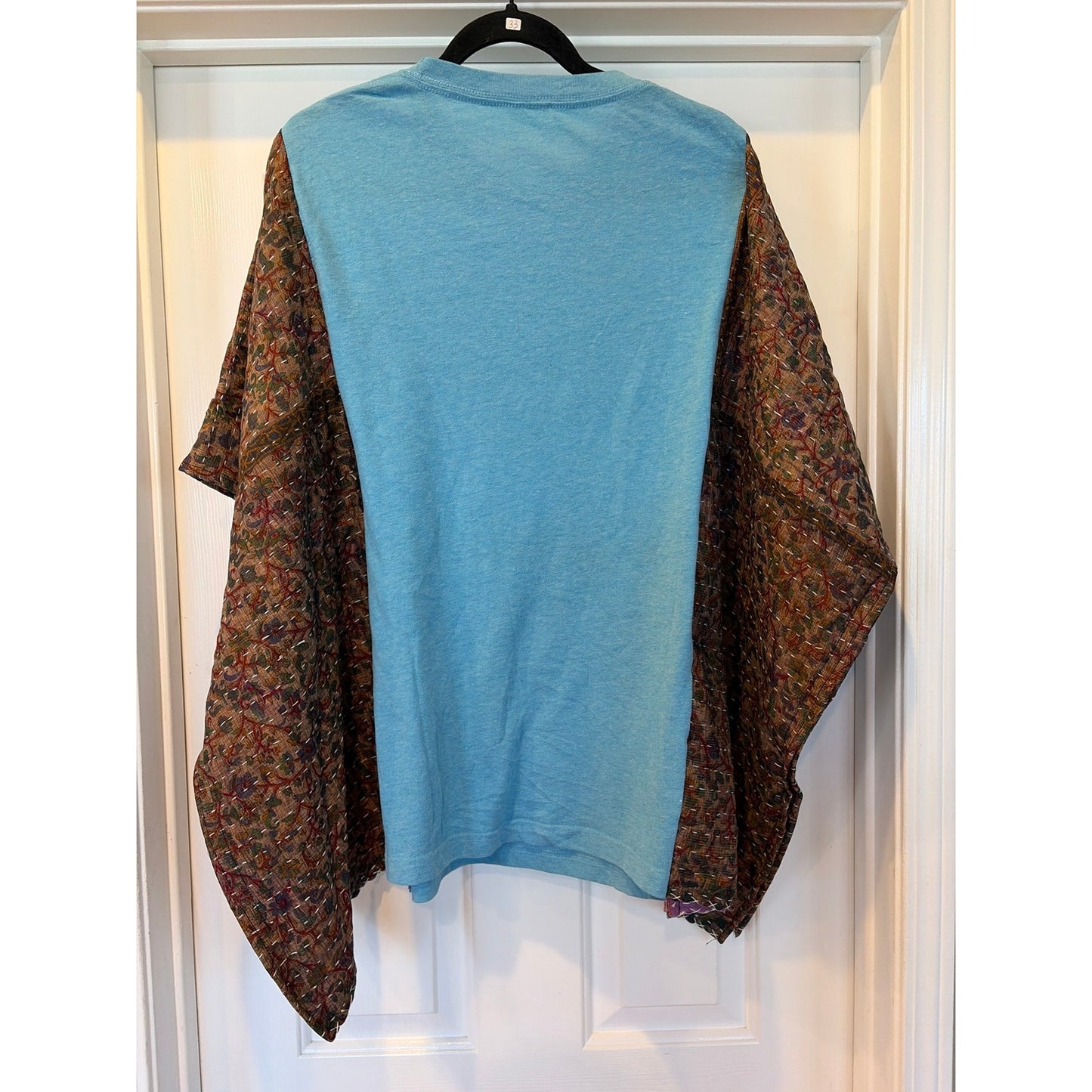 Bob Marley Upcycled Kantha Tunic Top Shirt OS Handmade Boho