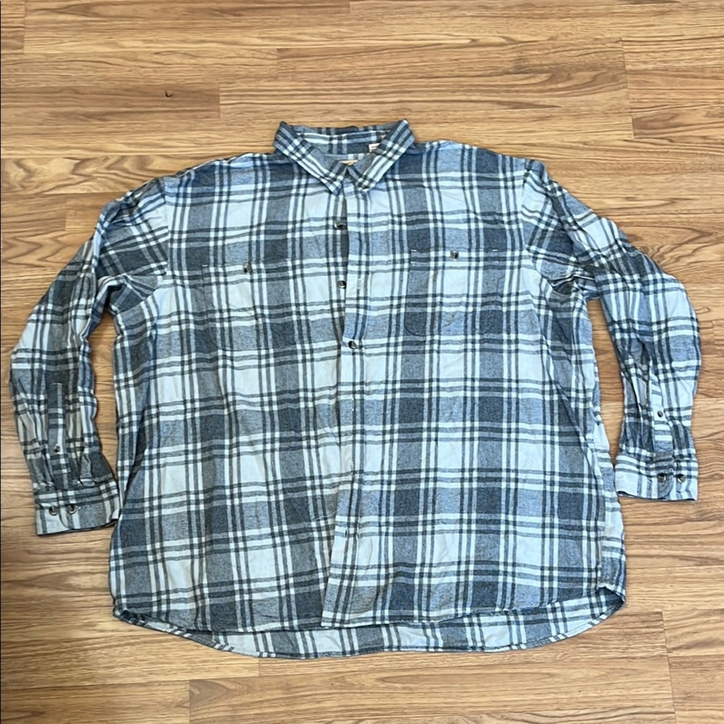 Marvel Civil War Upcycled Flannel Shirt unisex Size 4XL