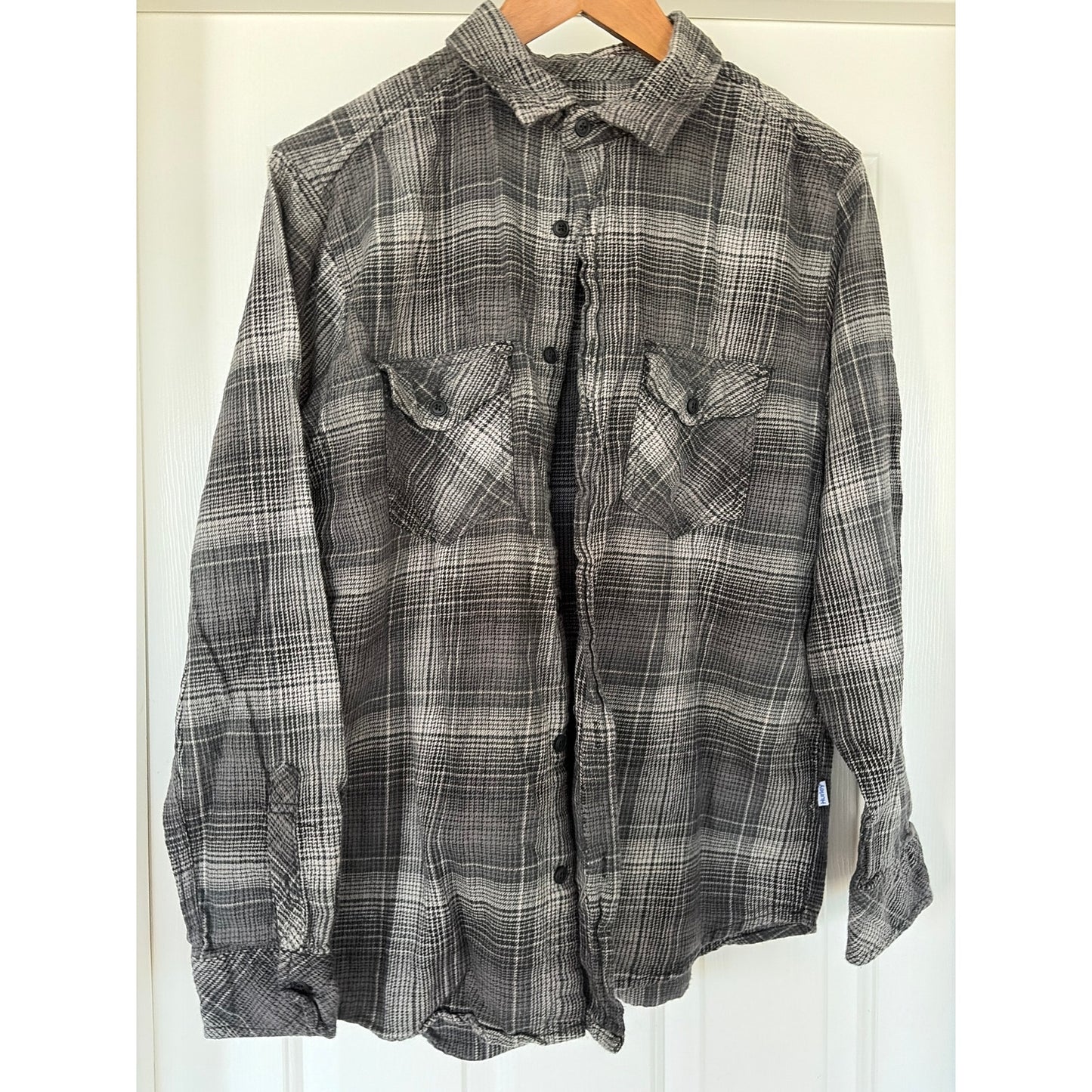 Korn Upcycled Flannel Shirt Unisex Size Medium M
