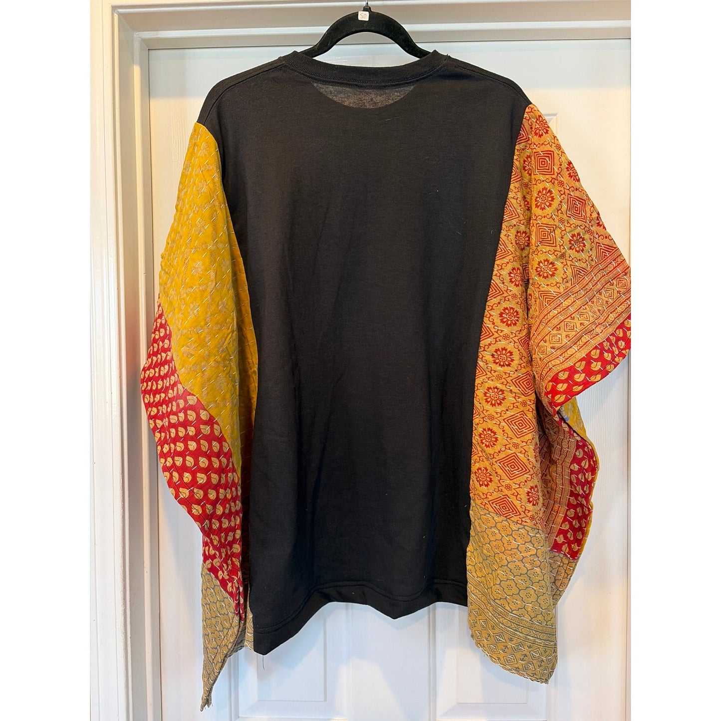 Willie Nelson Upcycled Kantha Tunic Top Shirt OS Handmade Boho