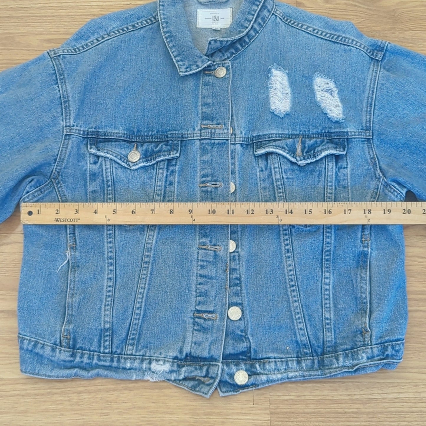 Boyz n the Hood Jean Jacket upcycled one of a kind Medium M