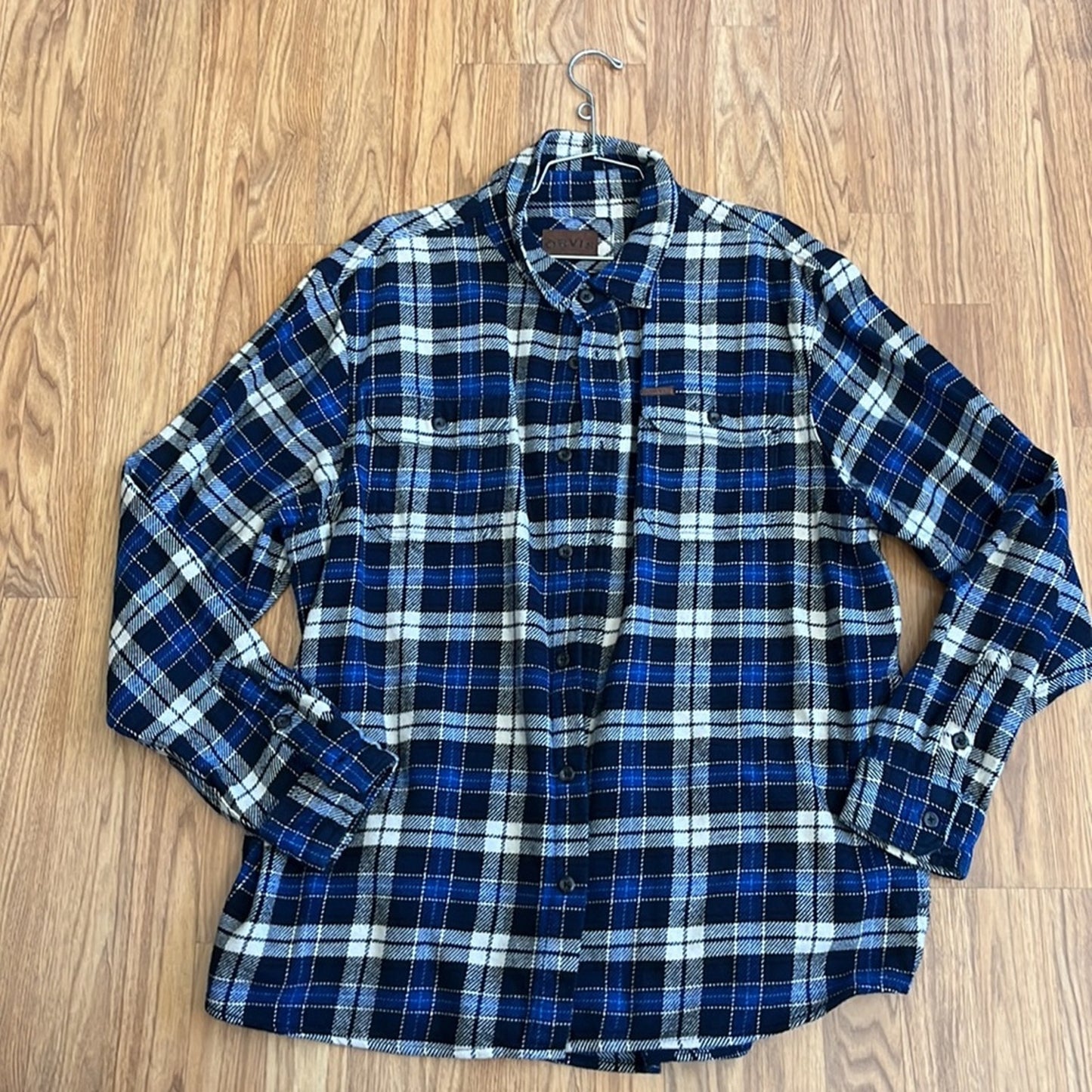 Ford Mustang Flannel Shirt upcycled one of a kind unisex size Large