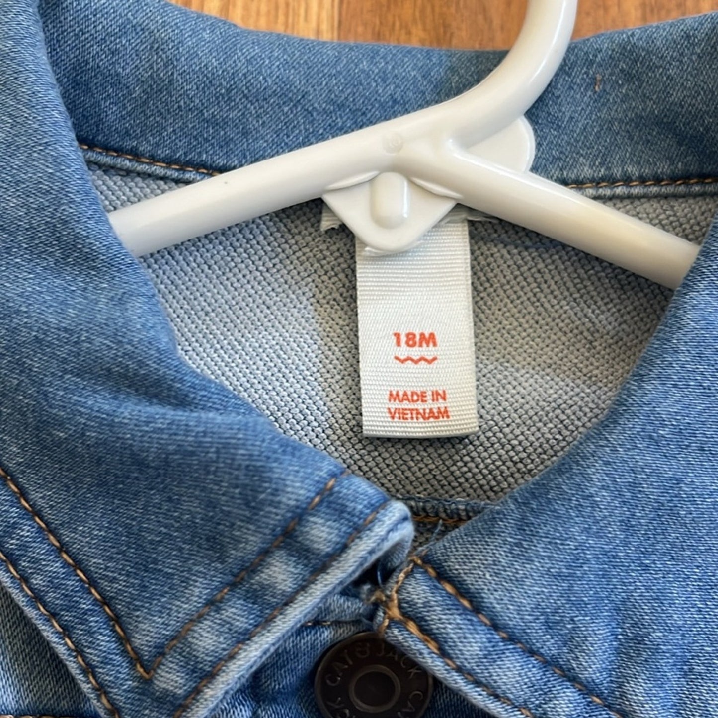 Whitesnake Jean Jacket upcycled sizse 18 months 18M