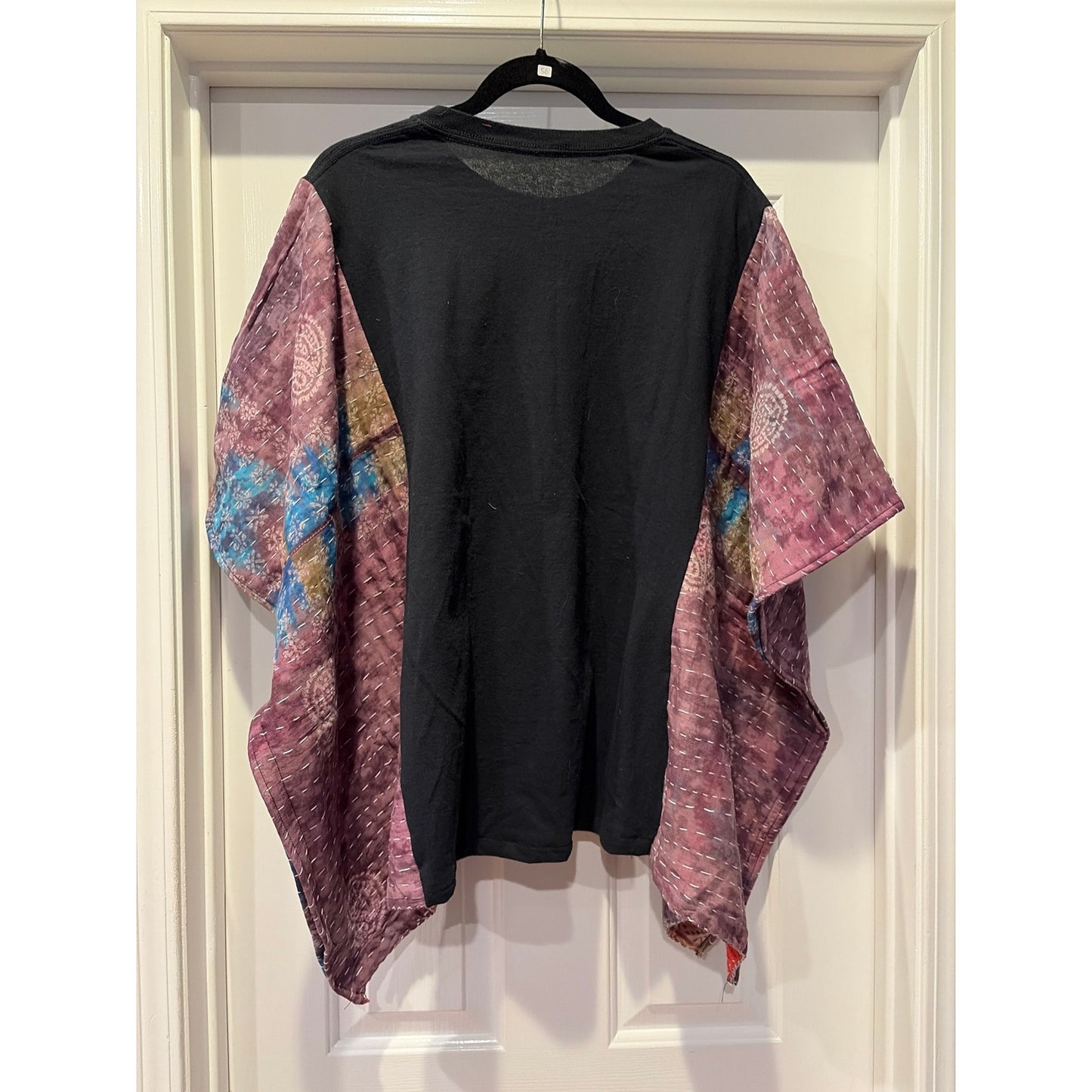 Selena Upcycled Kantha Tunic Top Shirt OS Handcrafted Boho