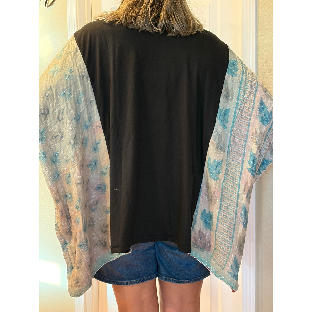 Chucky Upcycled Kantha Tunic Top Shirt OS Handmade Boho