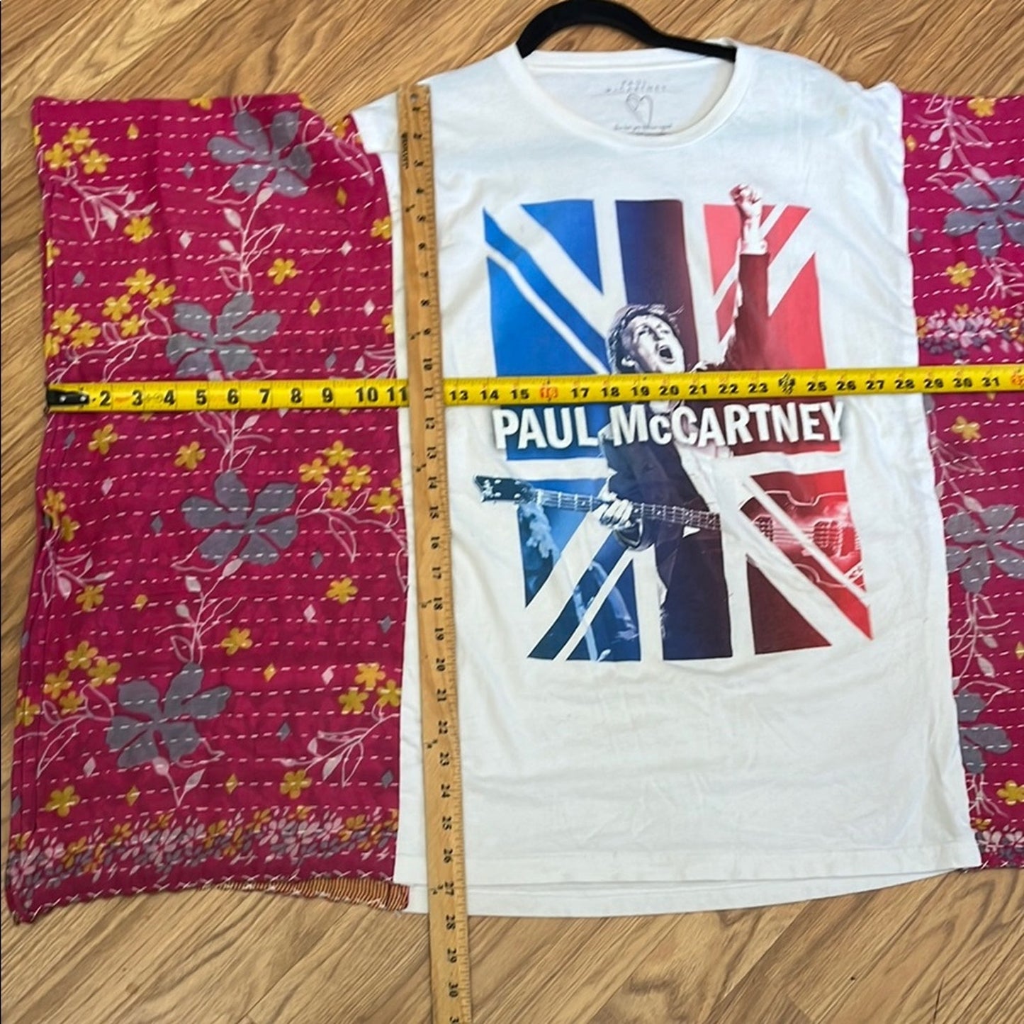 Paul McCartney Upcycled Kantha Tunic Top Shirt OS Handcrafted Bohemian