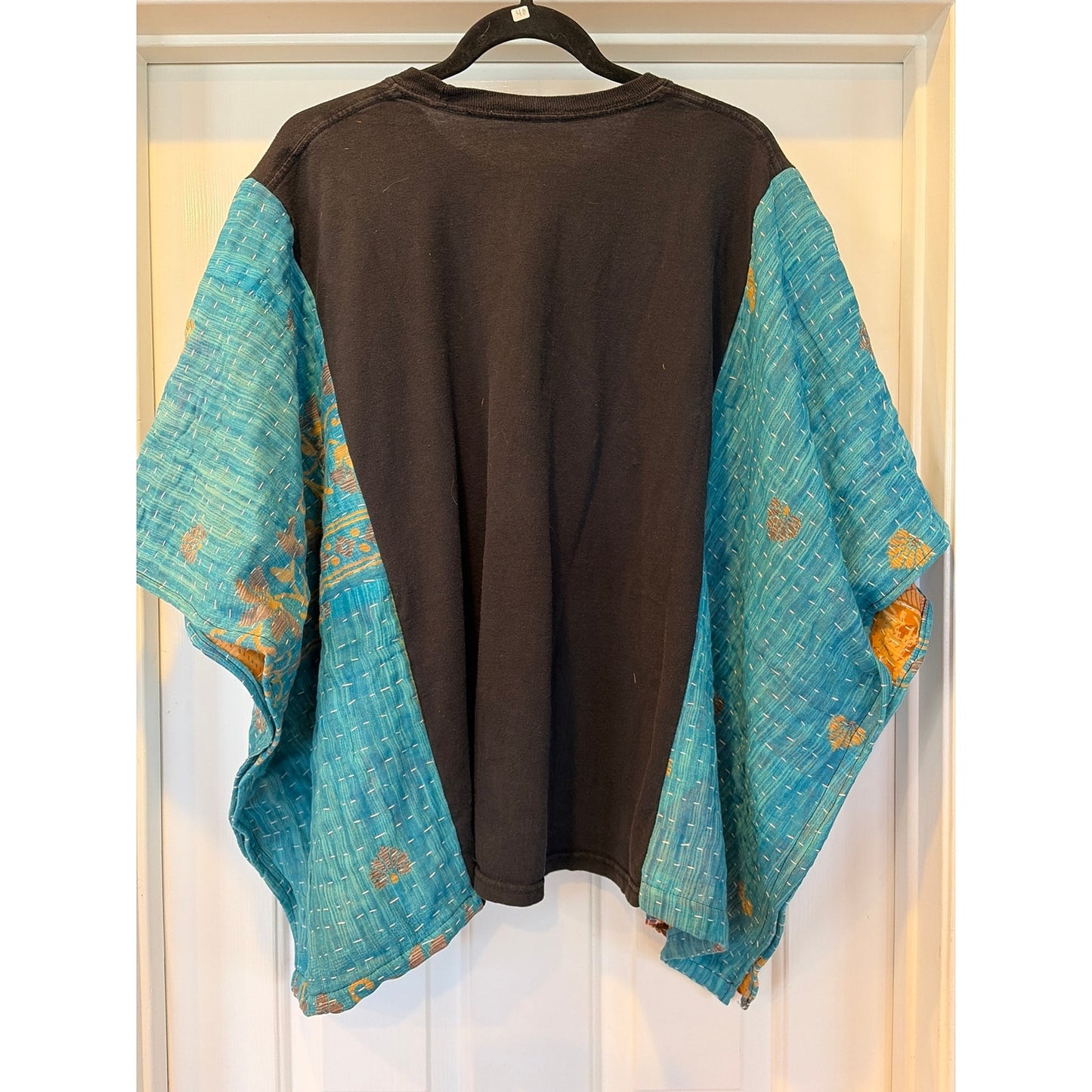 Nirvana Upcycled Kantha Tunic Top Shirt OS Handmade Boho