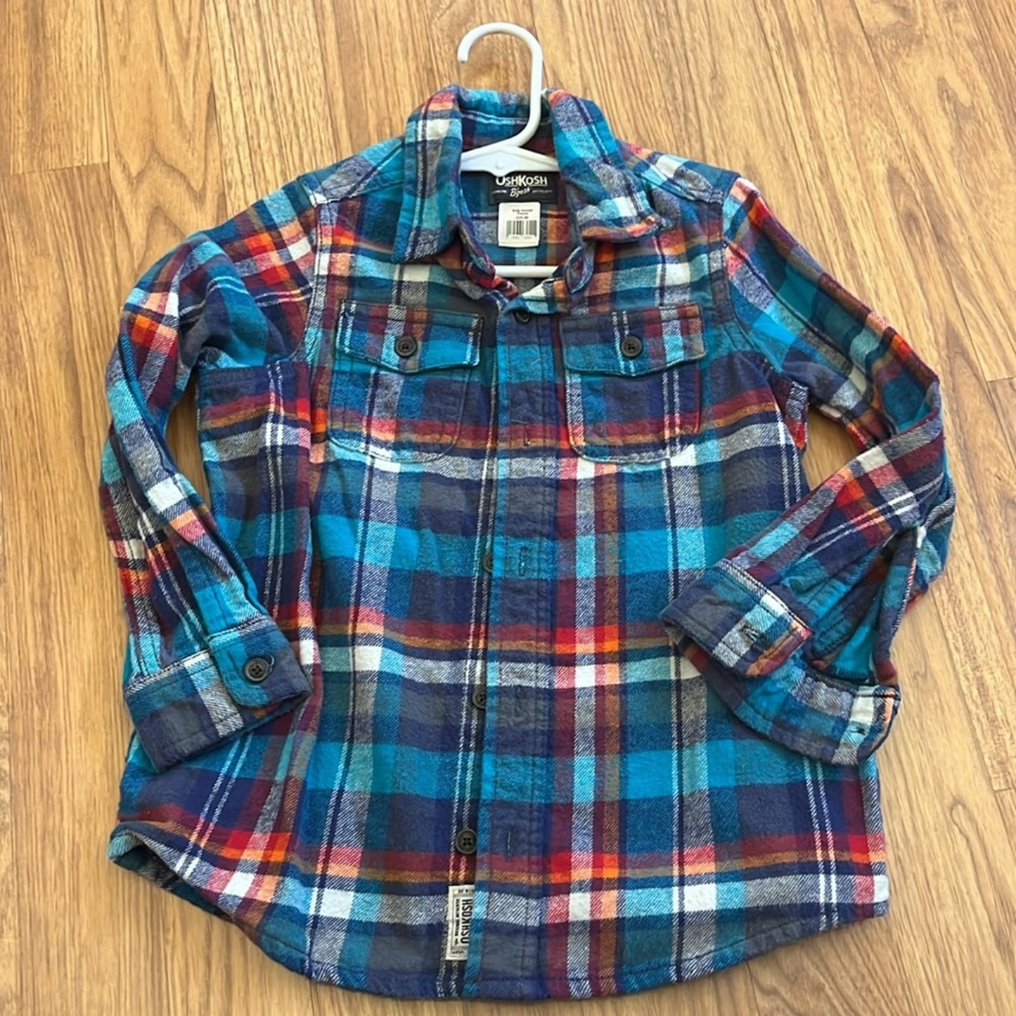 Oshkosh Hocus Pocus Halloween Flannel Shirt upcycled unisex Size 5T