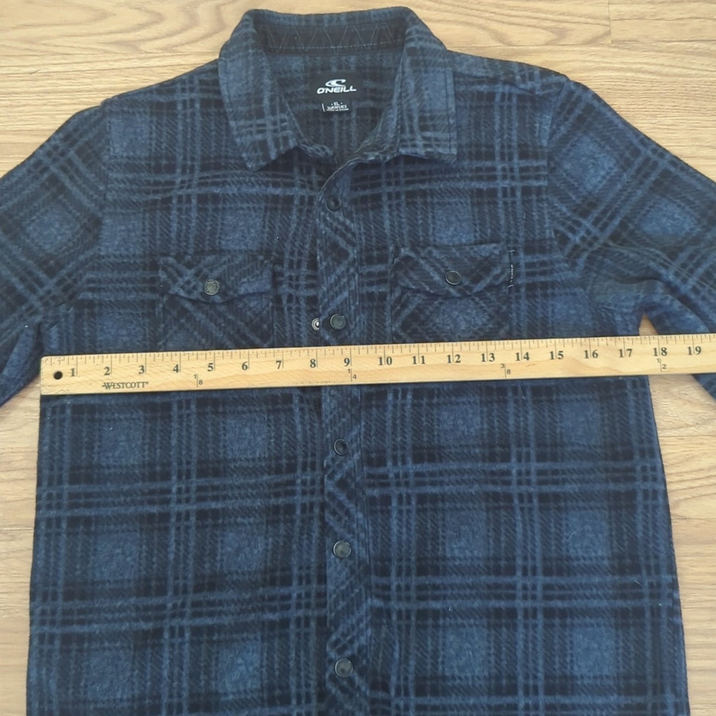 Halloween Trick or Treat Fleece O'Neill Jacket Shirt upcycled XL