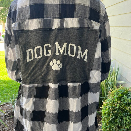 Dog Mom Flannel Shirt size Medium M