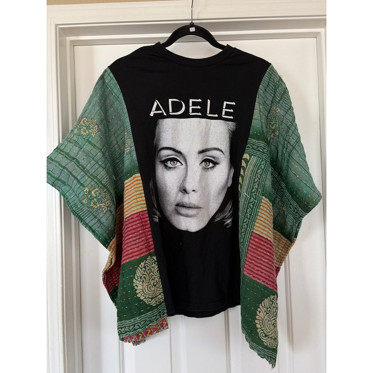 Adele Upcycled Kantha Tunic Top Shirt OS Handmade Boho