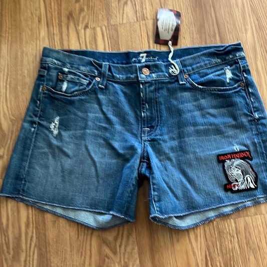 Iron Maiden Jeans shorts  7 of all man kind Size 32