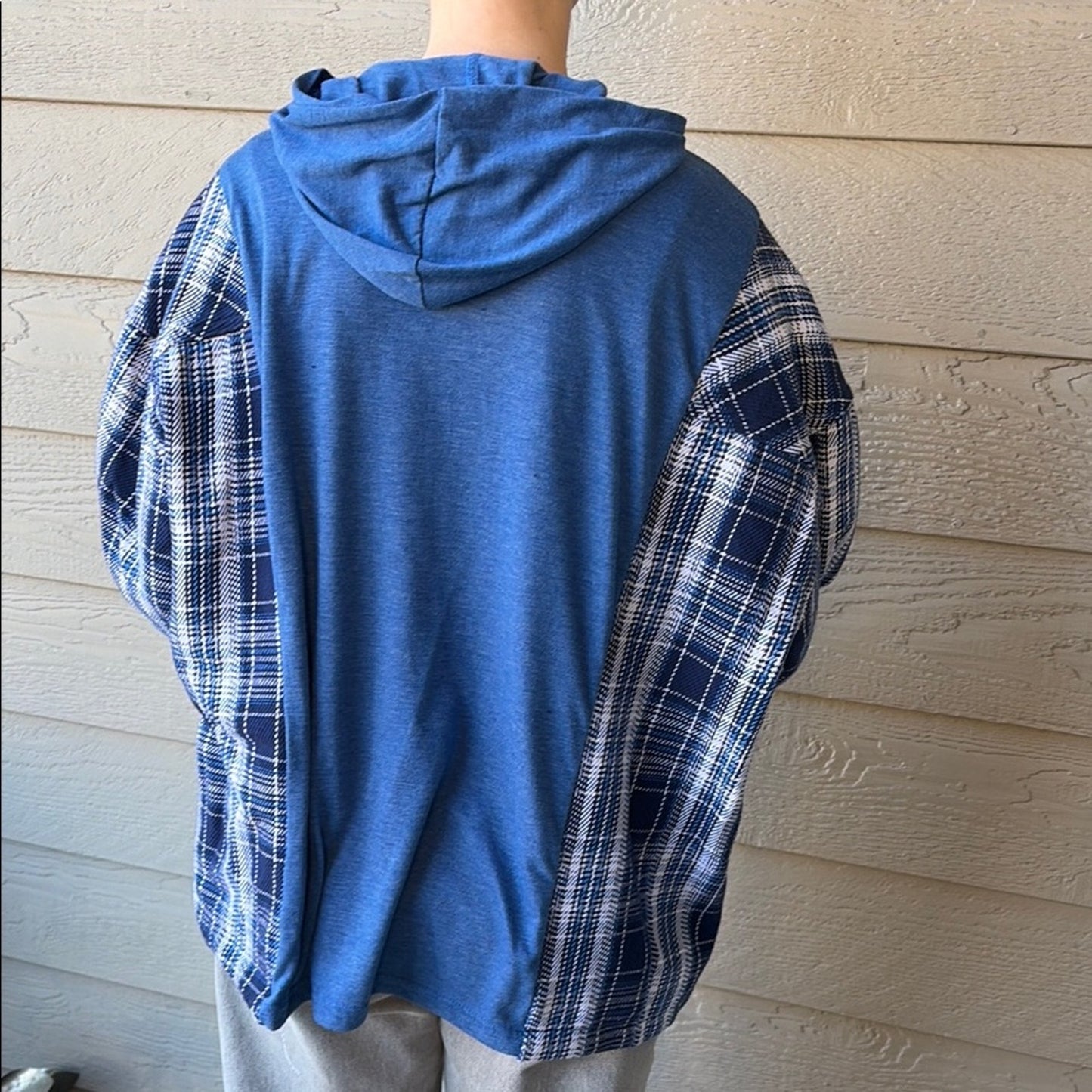 LA Dodgers Los Angeles Dodgers Upcycled Flannel Sweatshirt OS Unisex