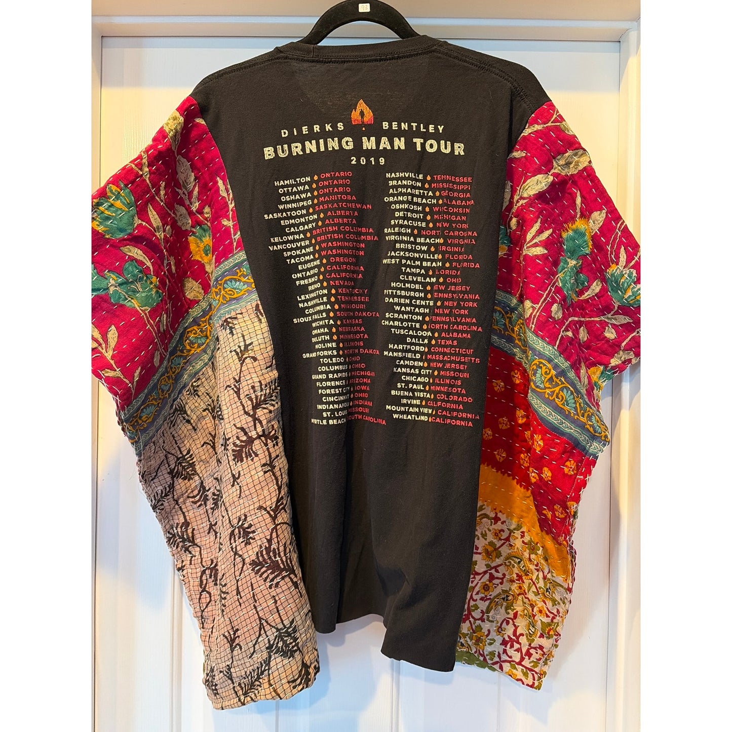 Dierks Bentley Upcycled Kantha Tunic Top Shirt OS Handmade Boho