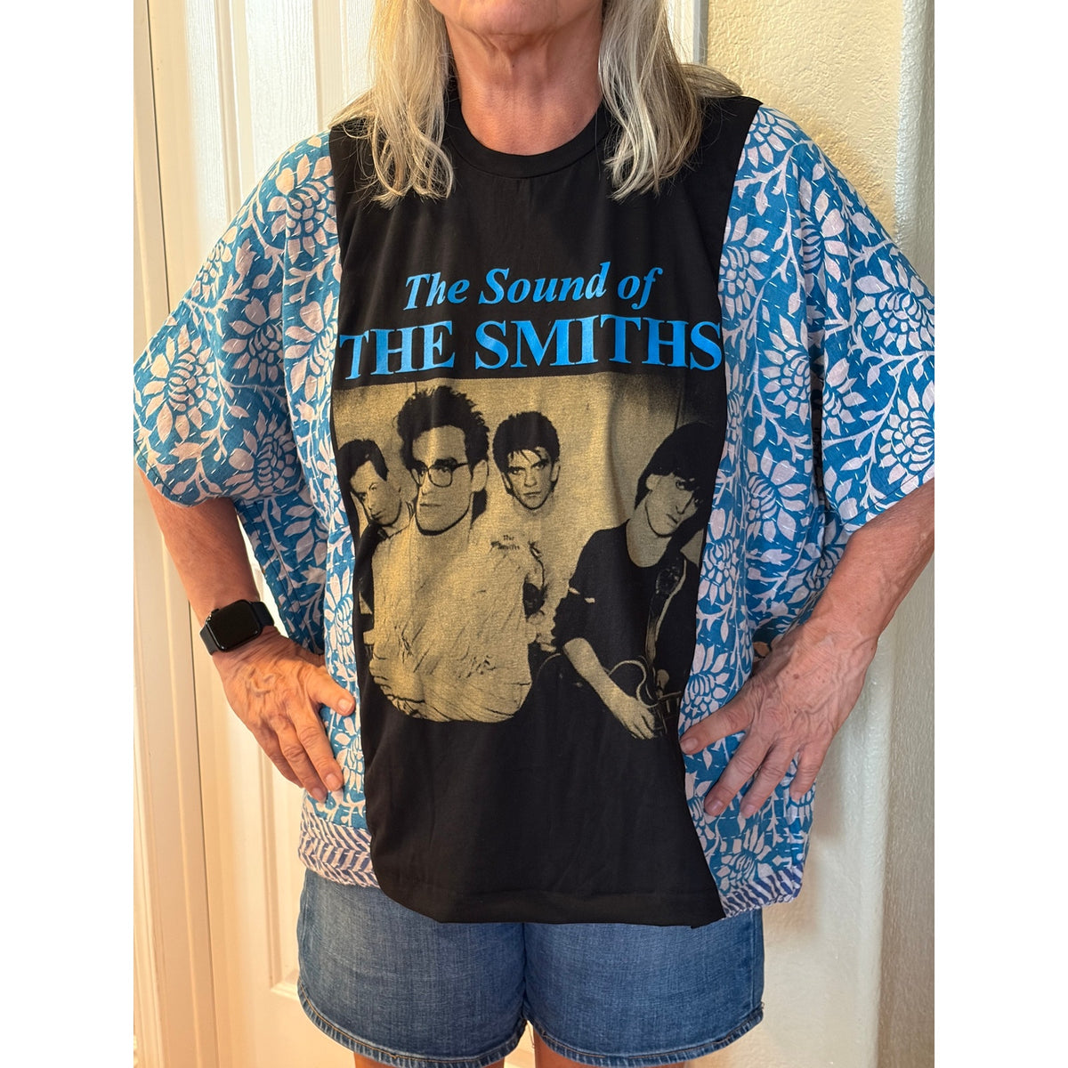 The Smiths Upcycled Kantha Tunic Top Shirt OS Handmade Boho