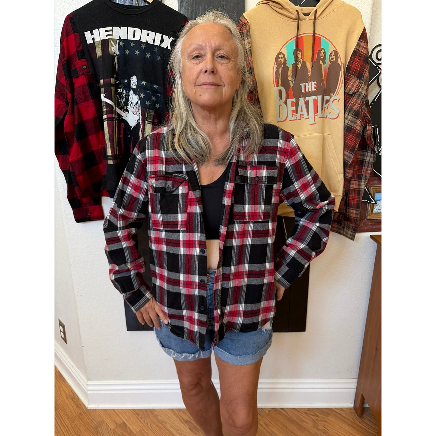 My Chemical Romance Upcycled Flannel Shirt Unisex XL X-large