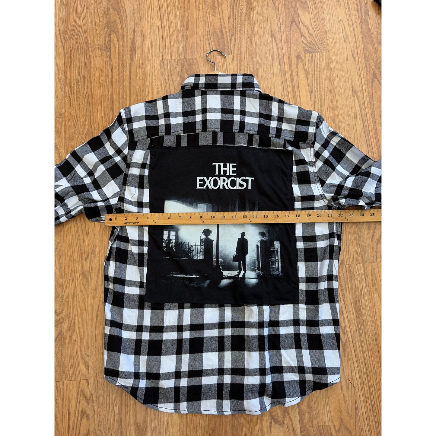 The Exorcist Upcycled Flannel Shirt Unisex Size Large L