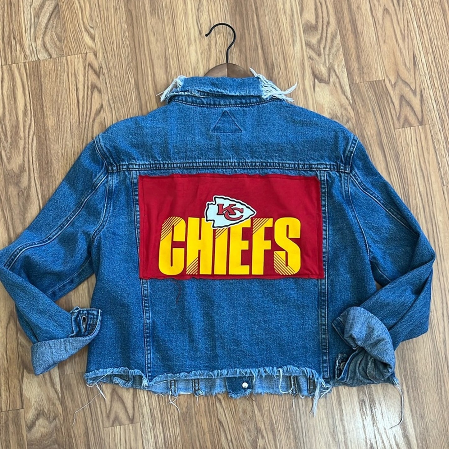 Kansas City Chiefs Jean Jacket Size Large L