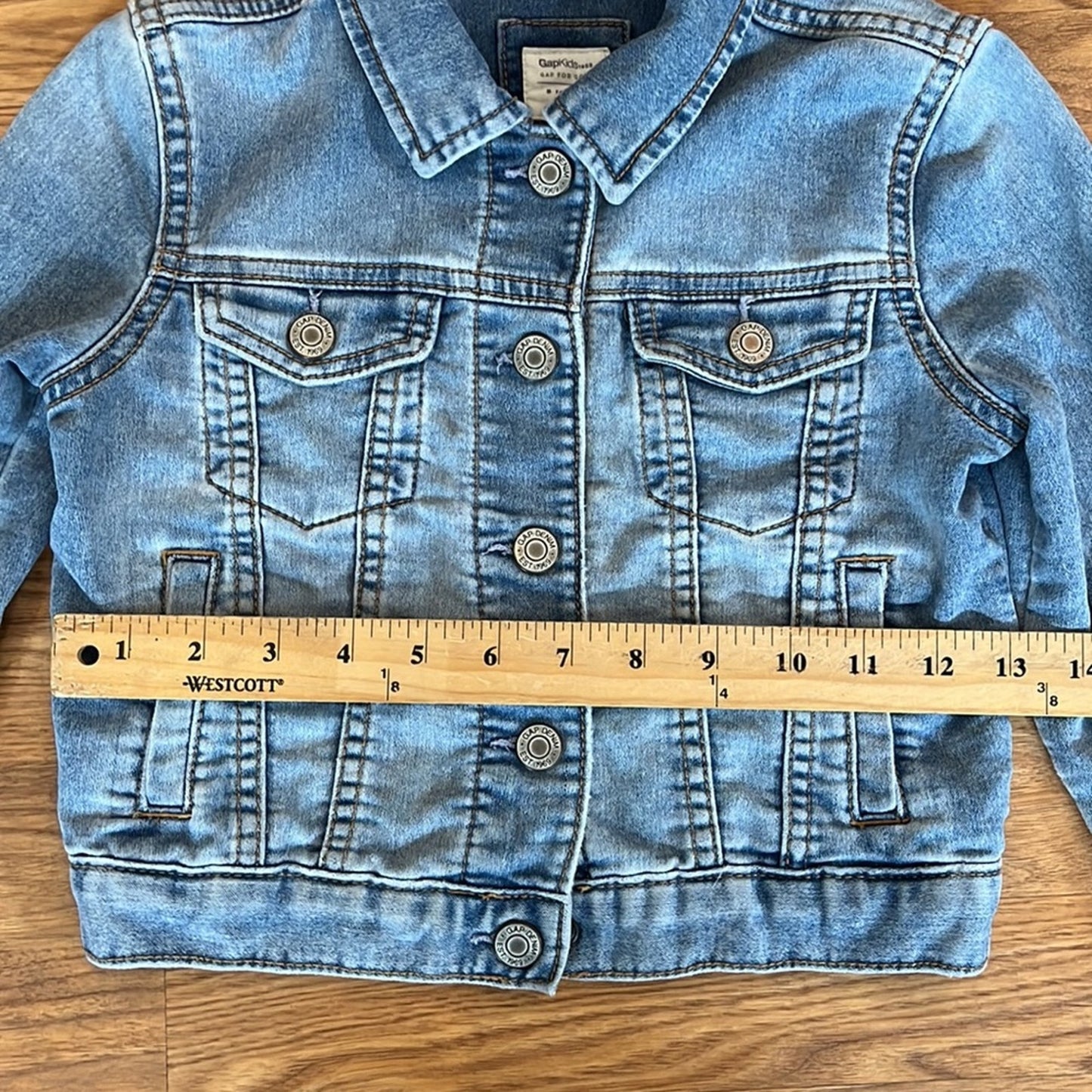GapKids USA Jean Jacket upcycled reworked Size Small