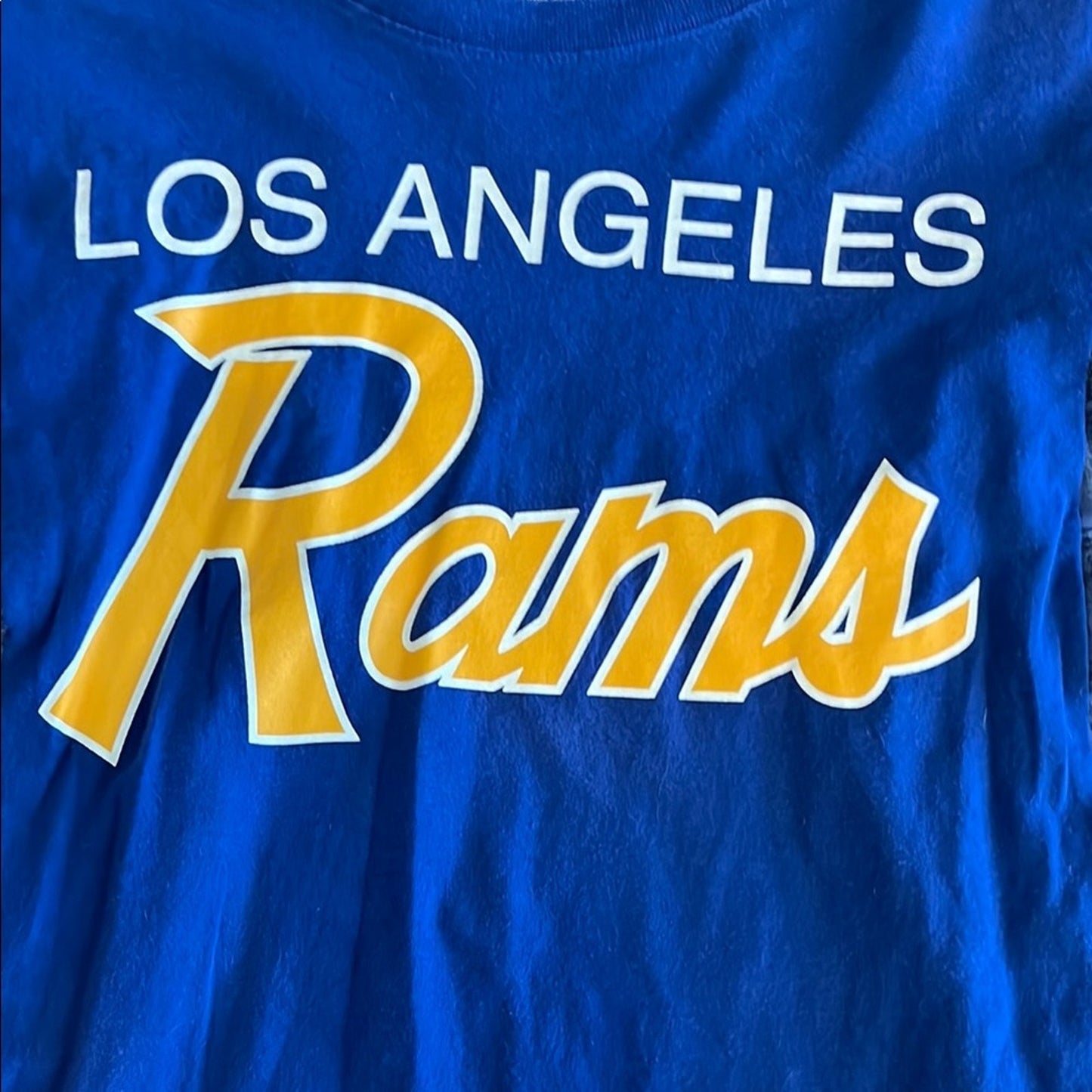 Los Angeles Rams LA Flannel Shirt / Sweatshirt upcycled unisex one size